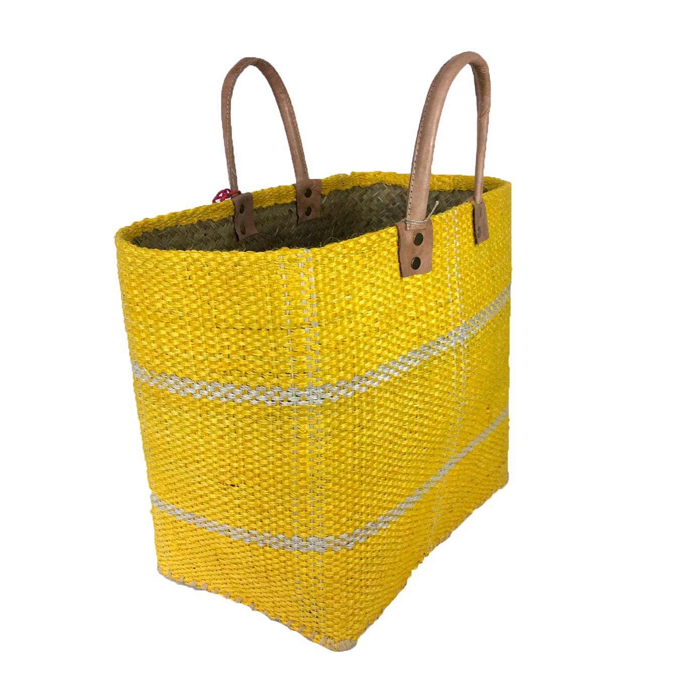 MAR Y SOL Belo Sisal Market Tote Straw Beach Bag with Tassels - Eco-Friendly Handwoven Natural Fiber Bag for Shopping, Beach Outings & Summer Vacations