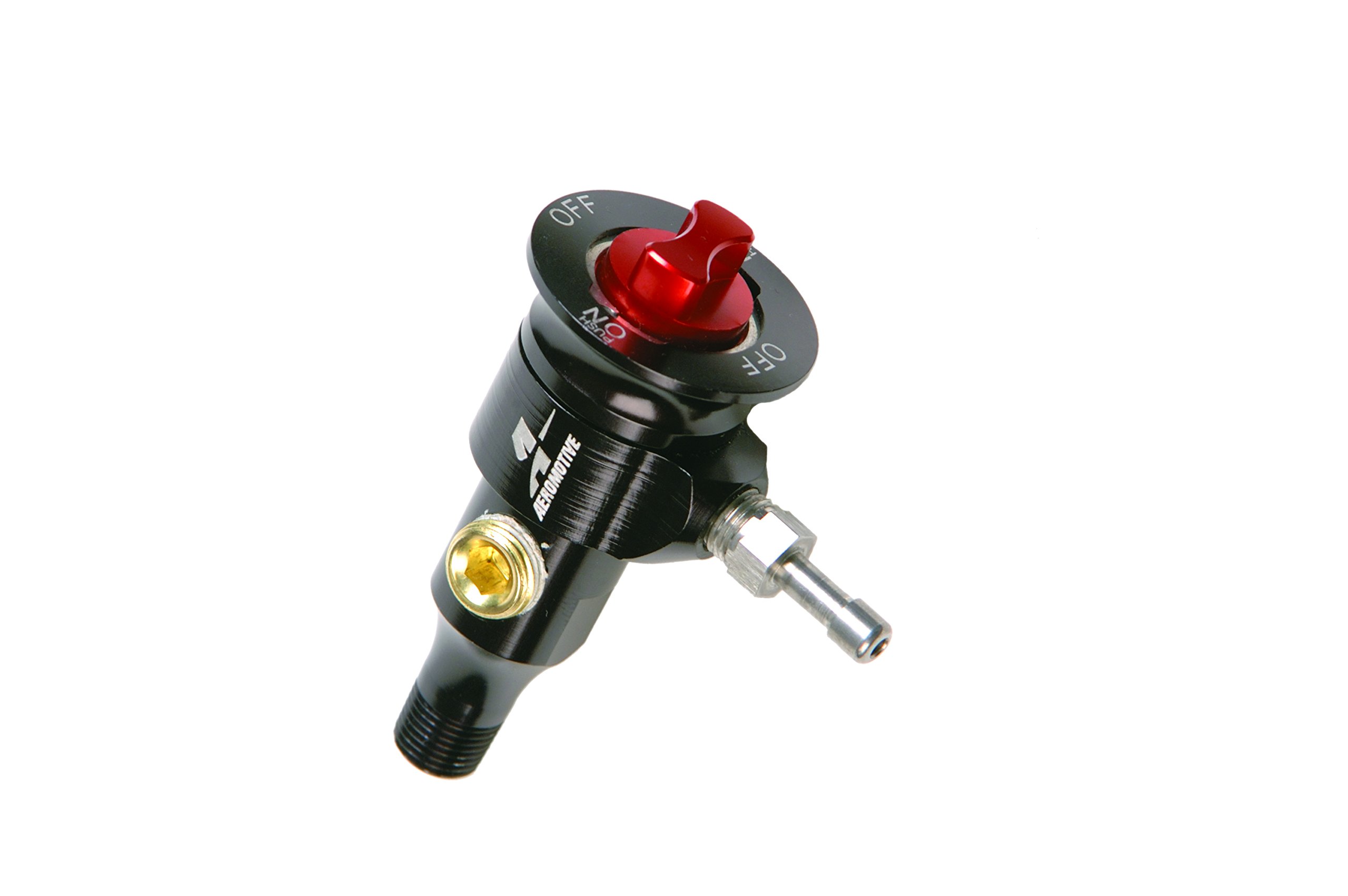 Aeromotive 15631 Billet Fuel Sample Valve - Black Anodized Aluminum - High Performance Fuel System Testing for Racing & Automotive Applications