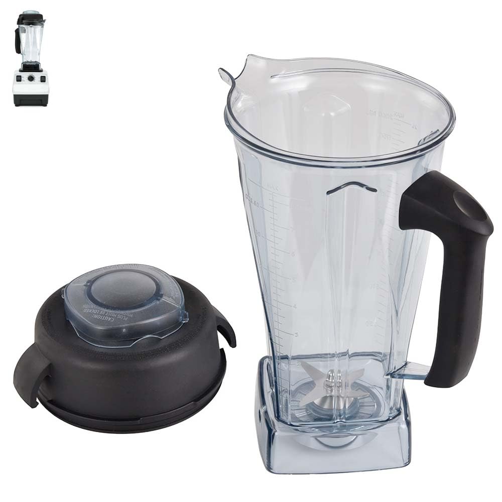 Vitamix Blender 64Oz Replacement Container - Compatible with 5000, 5200, 6300, 6500, 7500, Pro 200, 500, 750, VM0101, VM0102, E310, E320 & Classic/Explorian/Professional/Propel Series - Perfect for Smoothies, Soups, Nut Butters & Food Prep