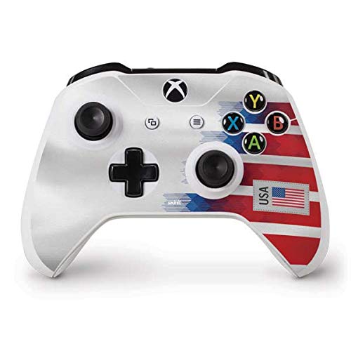 Skinit Decal Gaming Skin for Xbox One S Controller - USA Soccer Flag Design | Protective Vinyl Sticker Wrap | Perfect for Gamers & Sports Fans