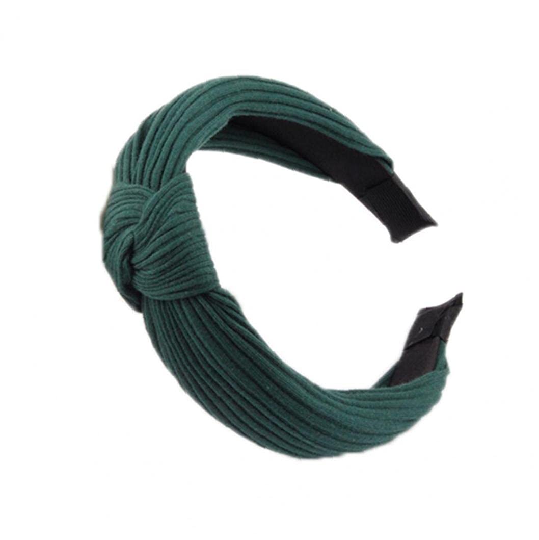 TOSSPER Women's Knitted Wide Hair Hoop Knot Headbands - Stretchy Hard Headband for Girls & Women - Perfect for Sports, Yoga, Workouts and Everyday Fashion Accessory