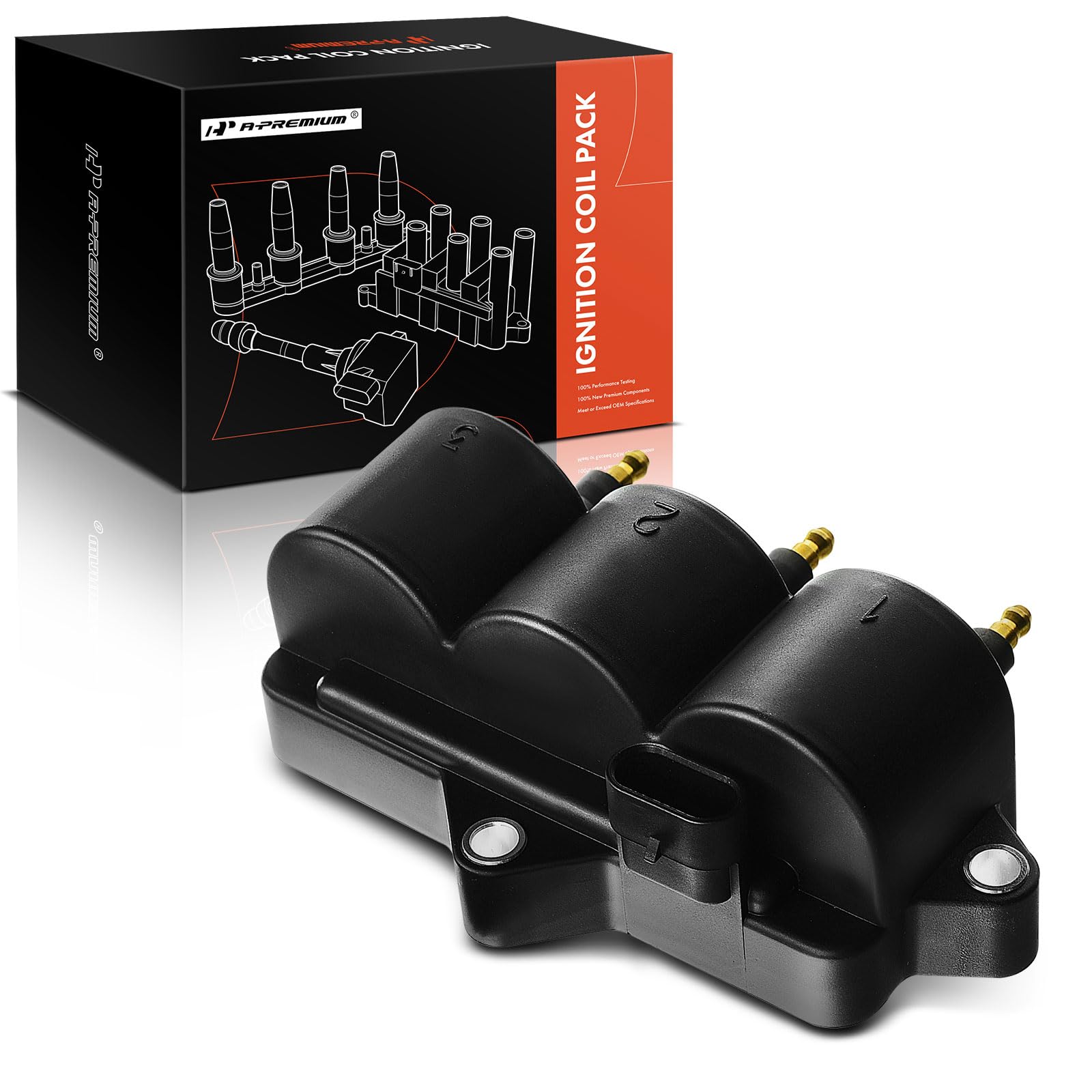 High-Performance Engine Ignition Coil Pack - Compatible with Chevrolet Matiz (M200, M250) 2005-2013, Spark 2005-2010 & Daewoo Matiz (M100, M150) 1998-2004, 0.8L 1.0L - Reliable Replacement Part for Smoother Acceleration & Better Fuel Efficiency