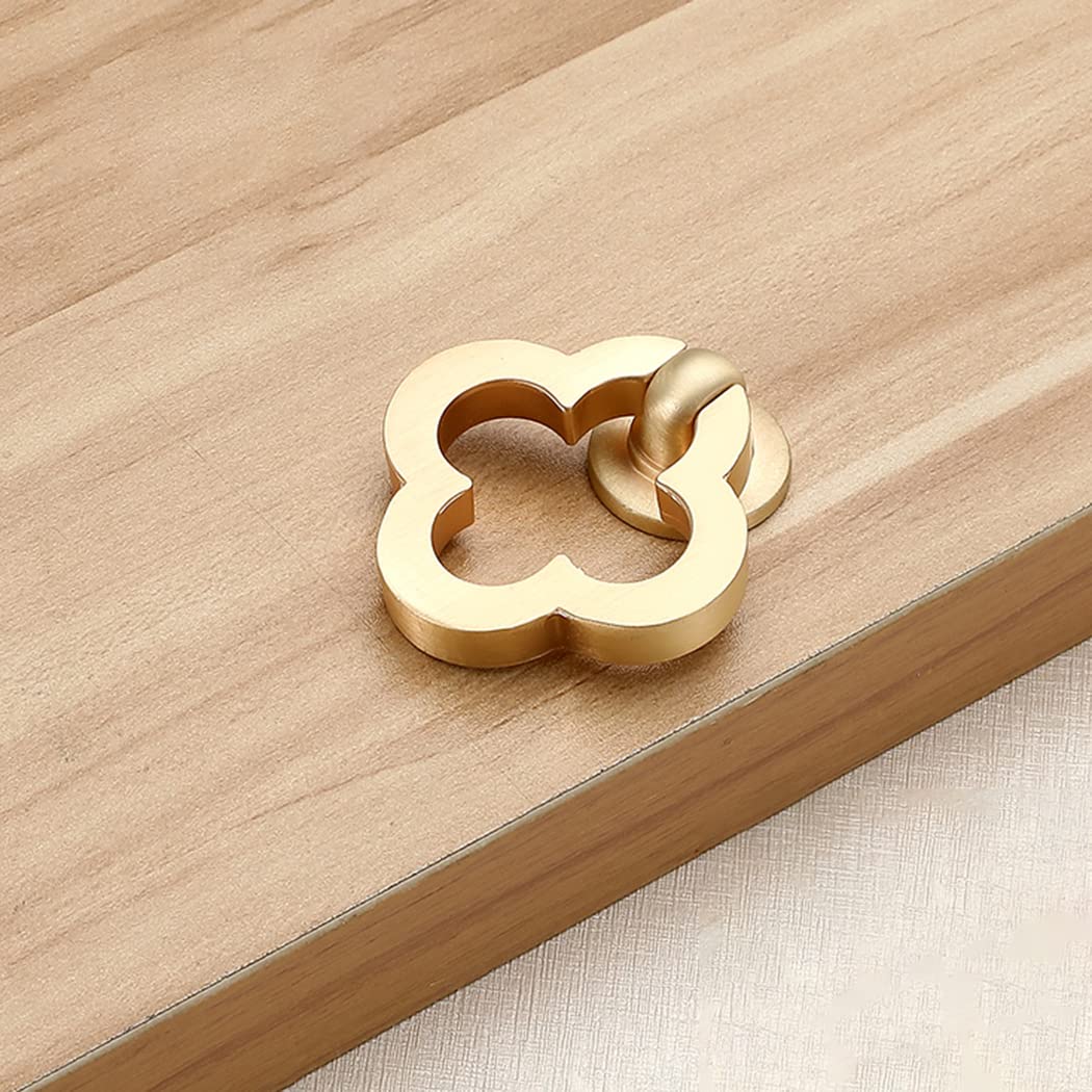 Brushed Gold Cabinet Knobs and Drawer Pulls - 4 Pack - Elegant Kitchen & Bathroom Hardware for Cabinets, Dressers, and Doors (Durable & Stylish Upgrade)