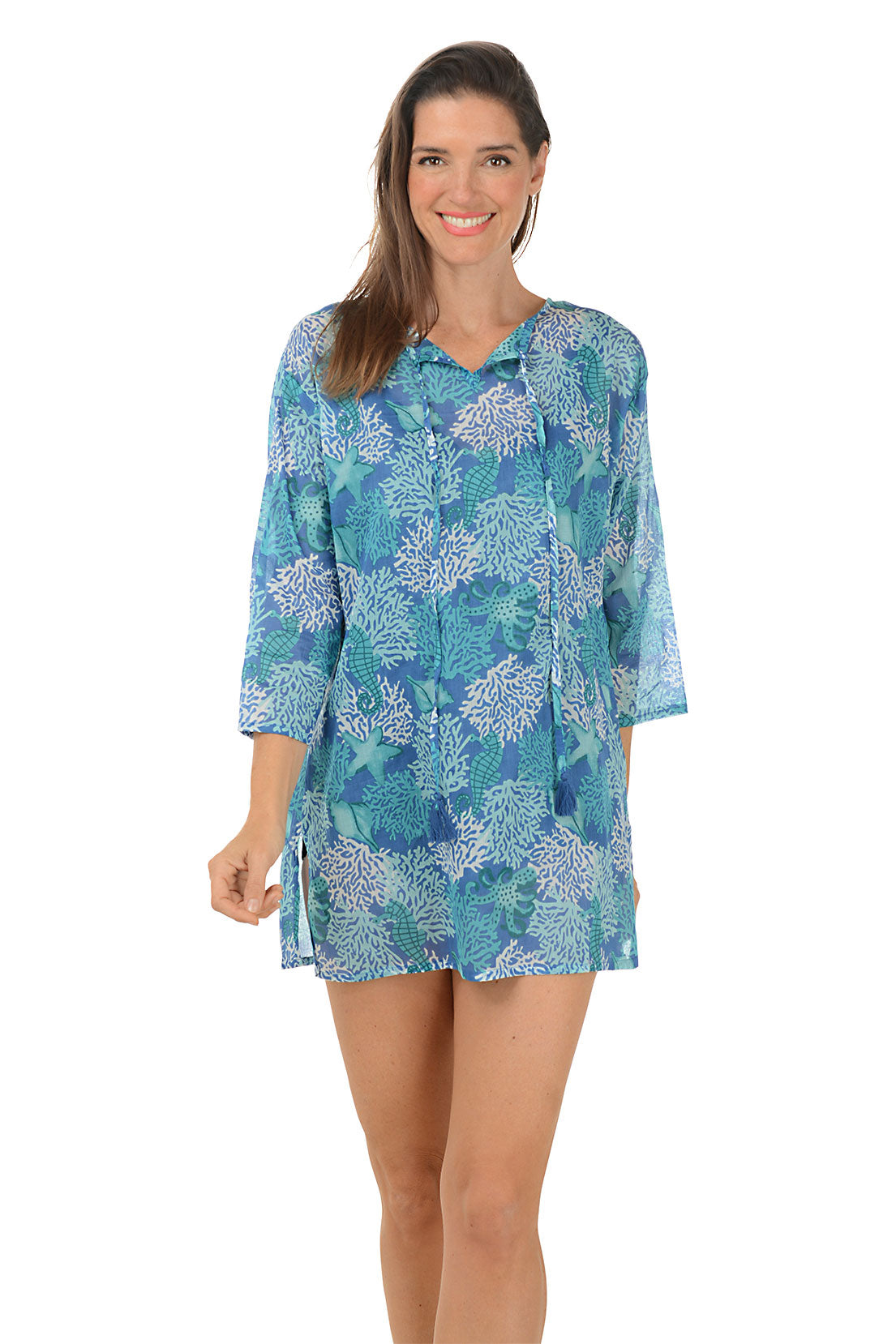 Octopus Hannah Tunic Cover Up - Stylish Beach Dress for Women | Perfect for Poolside, Vacation & Summer Outfits
