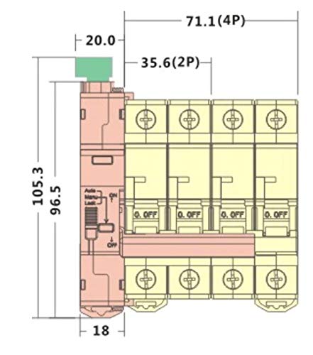 3 Phase Auto-Resetting Differential Circuit Breaker (3P+N) - 300mA Super Immune Protection for Industrial & Commercial Electrical Safety