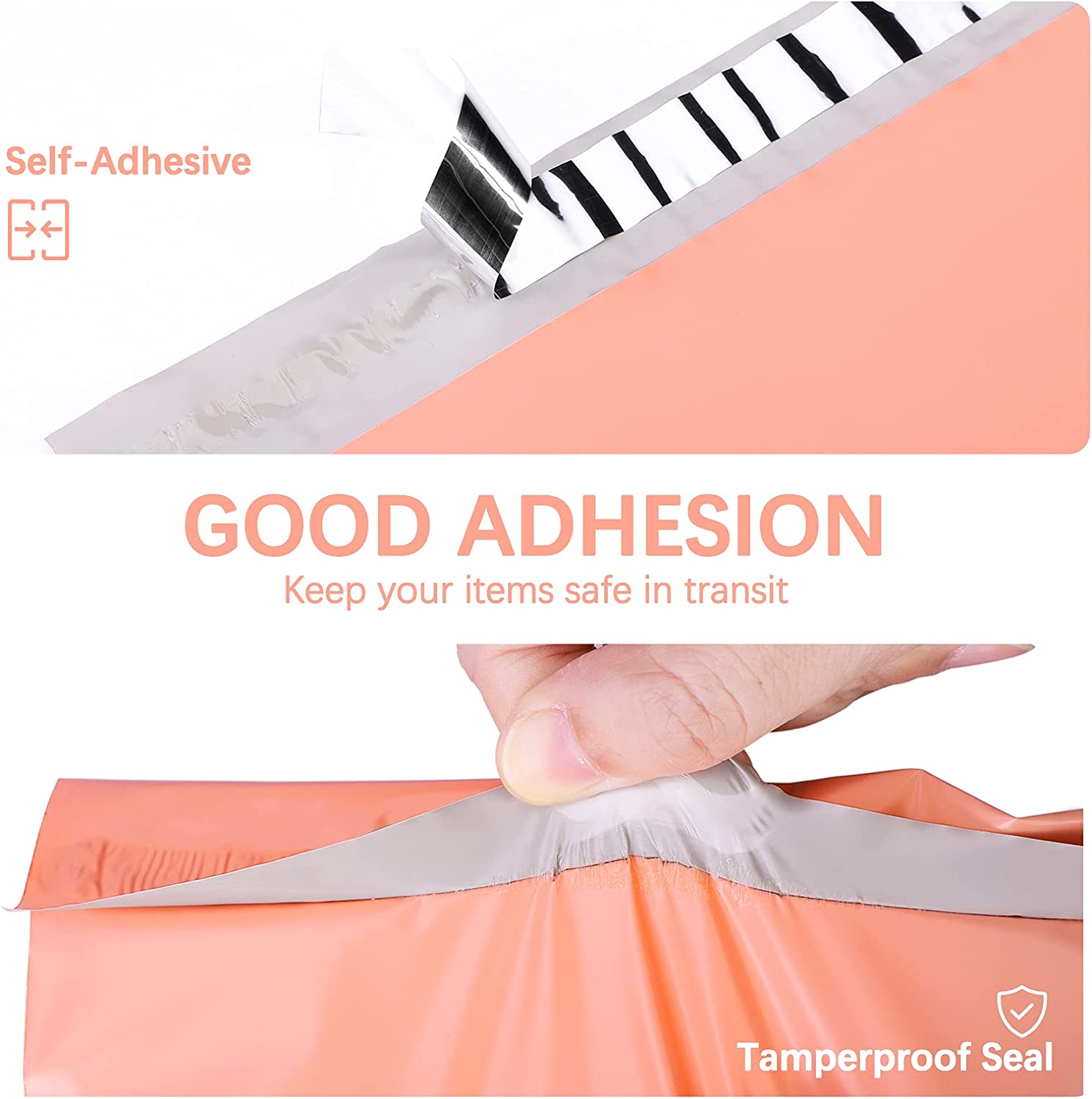 19x24 Inch Peach Pink Poly Mailer Envelope Shipping Bags - Waterproof Mailing Pouches for Ecommerce, Clothing & Subscription Boxes | Perfect for Online Stores, Small Businesses & Home Shipping