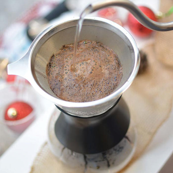 GROSCHE Austin G6 Pour Over Coffee Maker - Durable Glass Dripper for Specialty Coffee - Perfect for Home, Office & Camping Brewing