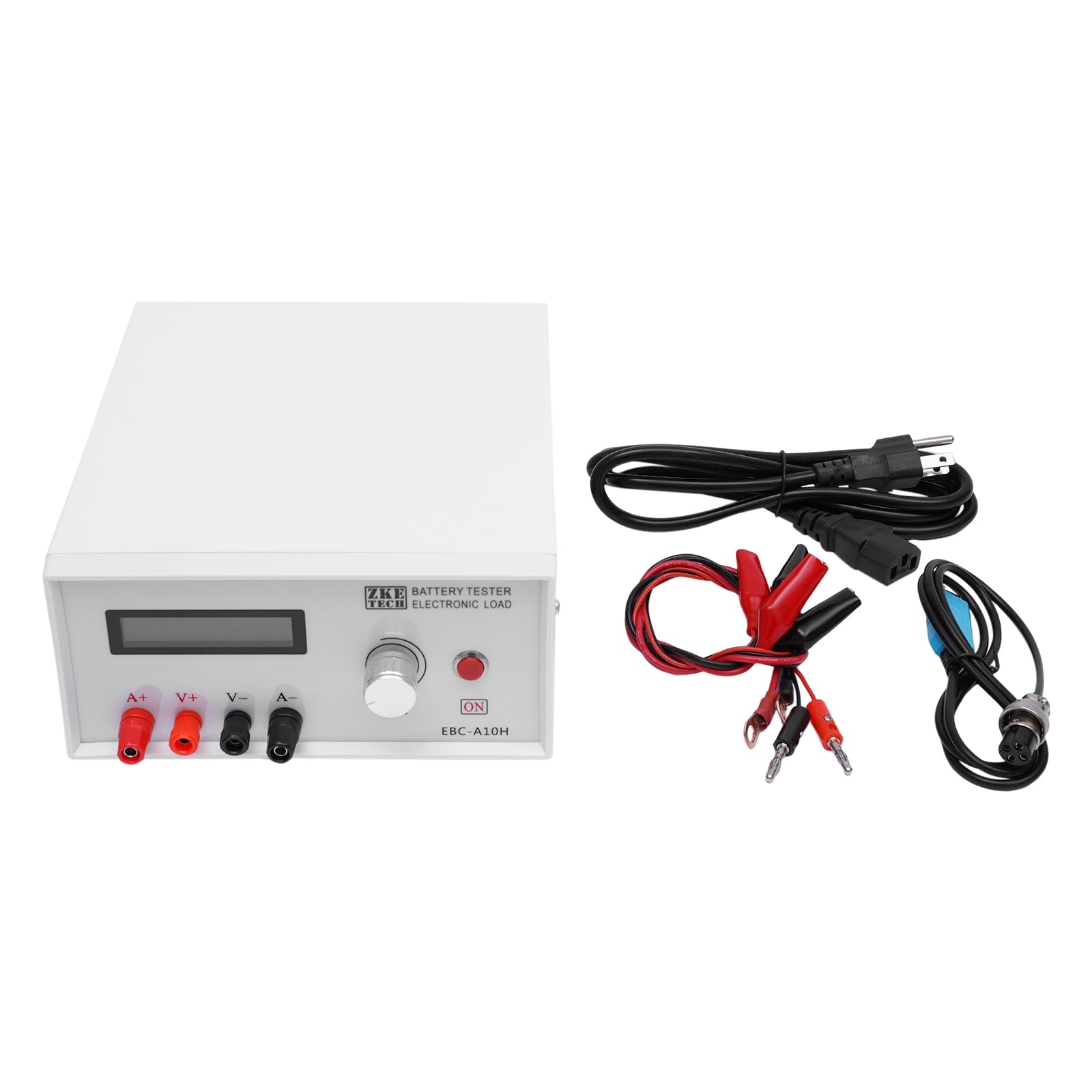 EBC-A10H Battery Capacity Tester - LiPo/Li-ion/Pb Battery Charge & Discharge Analyzer with LCD Display | Professional Automotive & Industrial Battery Testing Equipment for RC Cars, Drones, Solar Power Systems