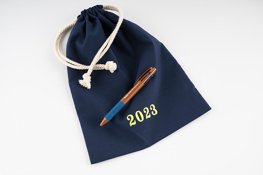Exclusive Hobonichi Store 2023 Almost Precious Item Bag with 3-Color Jetstream Ballpoint Pen - Perfect for Planners, Journals & Everyday Carry (EDC)