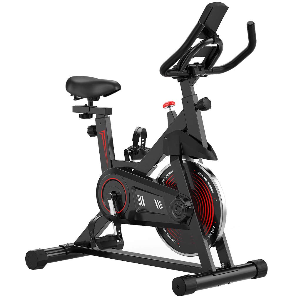 Best Stationary Exercise Bike for Home Gym - Indoor Cycling Bike with LCD Monitor, Adjustable Handlebars & Comfortable Seat Cushion | Perfect for Cardio Workouts, Weight Loss & Fitness Training