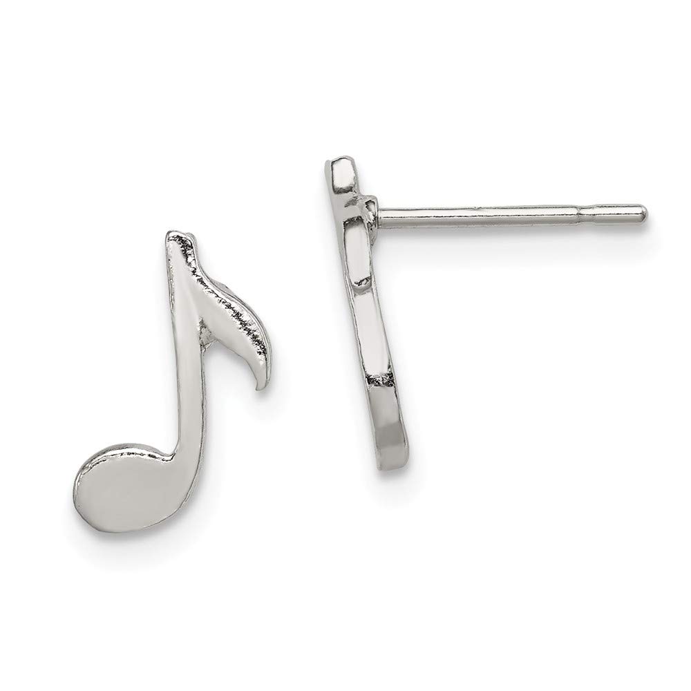 925 Sterling Silver Musical Note Mini Earrings – Elegant Tiny Music Note Stud Earrings for Women, Perfect Gift for Musicians & Music Lovers – Ideal for Concerts, Dates & Everyday Wear