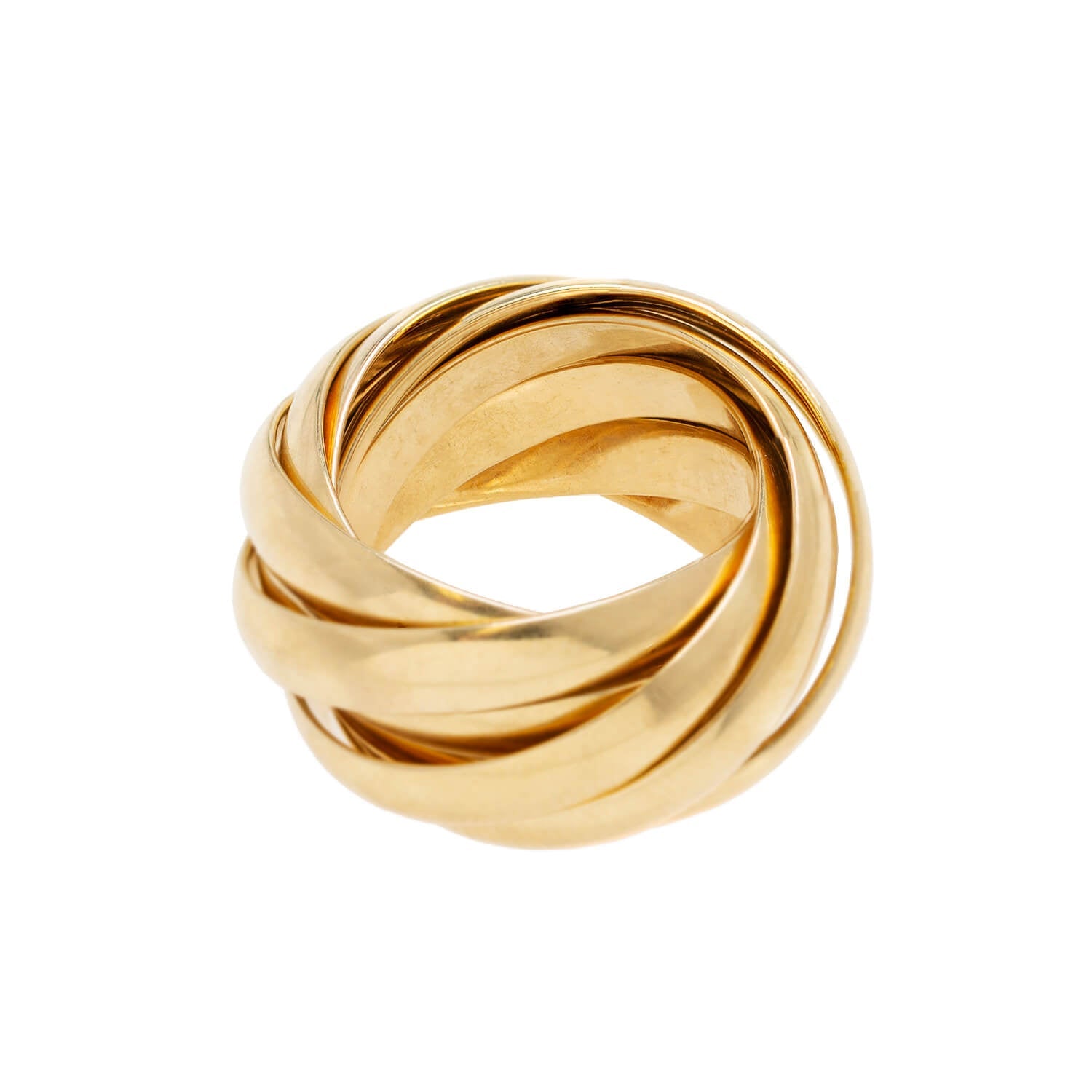 PALOMA PICASSO for TIFFANY & CO. 18kt Gold Melody Collection Nine Band Roller Ring - Elegant Jewelry for Women, Perfect for Weddings, Anniversaries & Special Occasions