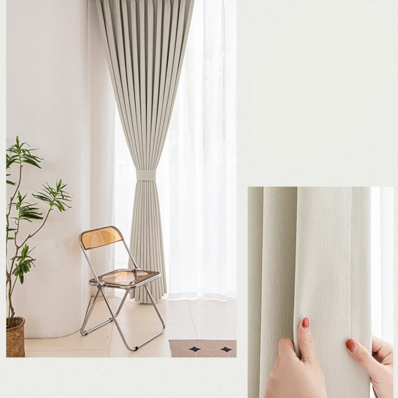 Gianna 5-Pass Chenille Blackout Curtains for Bedroom & Living Room - Thermal Insulated Noise Reducing Custom Window Drapes for Home Decor