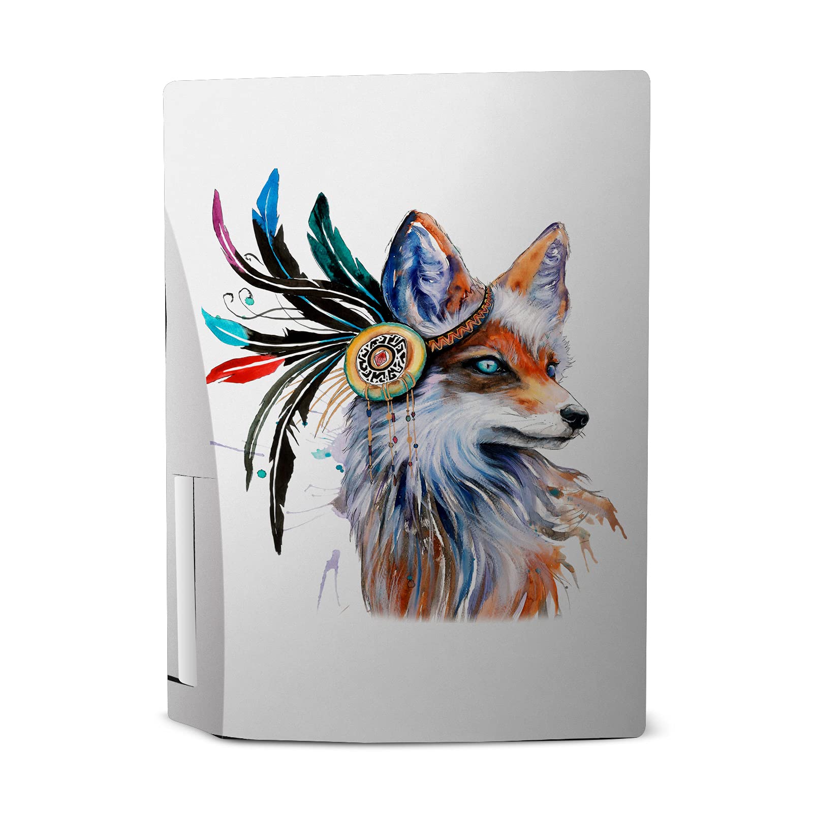 Officially Licensed Pixie Cold Fox Art Matte Vinyl Skin for Sony PS5 Disc Edition & DualSense Controller - Protective Gaming Case Cover with Unique Design - Perfect for Gamers & Collectors