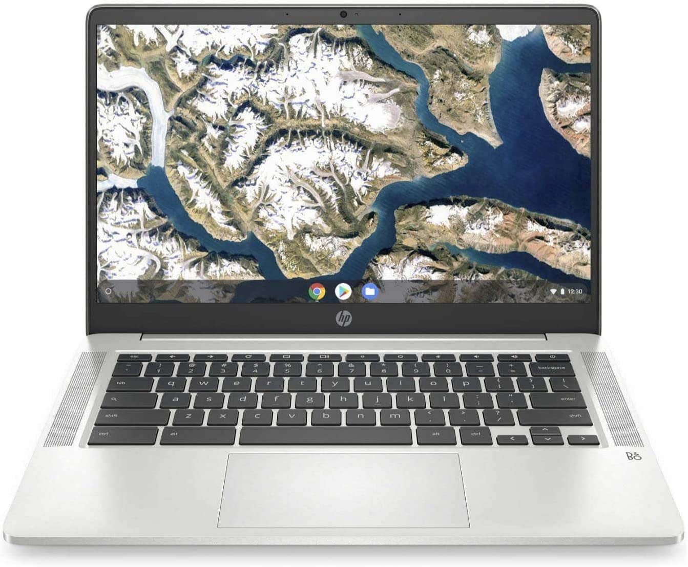 HP Chromebook 14A-NA1083CL 14-inch Laptop - Intel Celeron N4500 1.1GHz, 4GB RAM, 128GB eMMC, Chrome OS (Renewed, Mineral Silver) | Lightweight & Portable for Students, Remote Work & Web Browsing