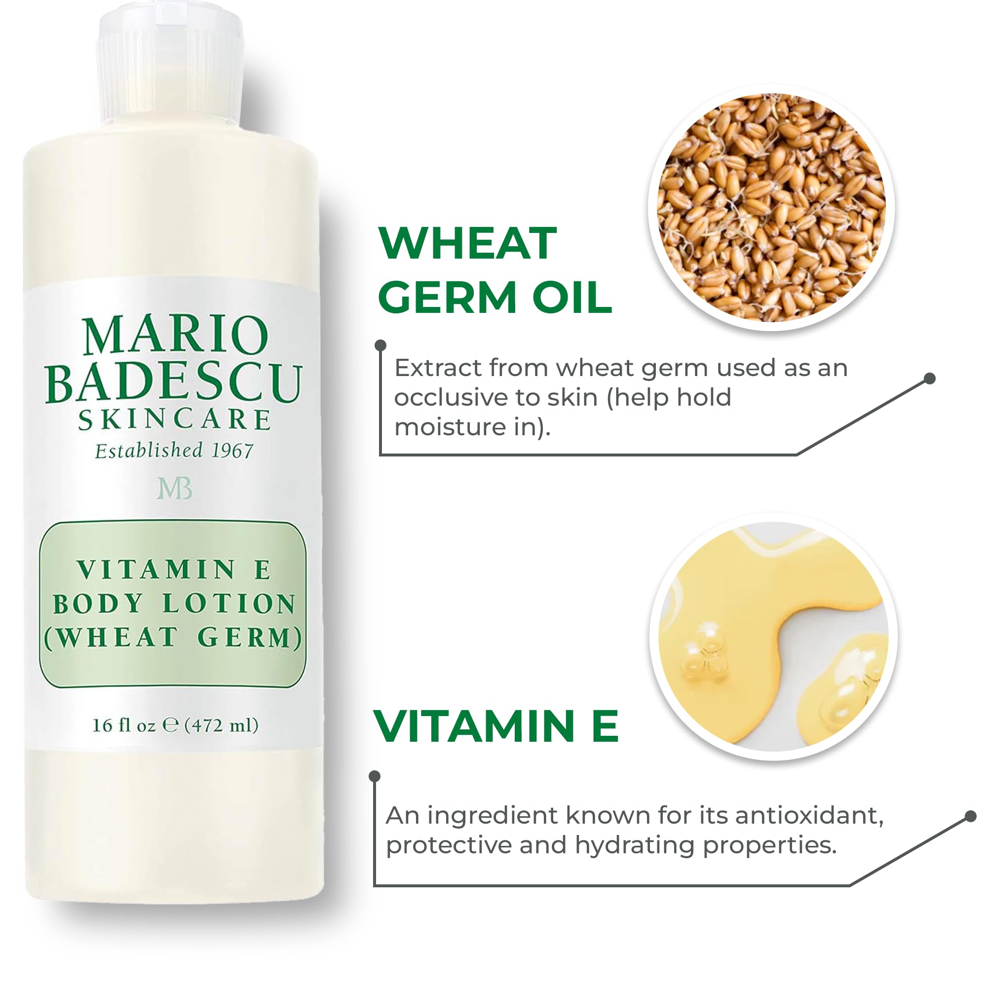 Mario Badescu Nourishing Body Lotion - Hydrating & Softening Moisturizer for Dry Skin, Hands & Body | All Skin Types | Daily Skincare Routine, Post-Shower Hydration, Winter Care