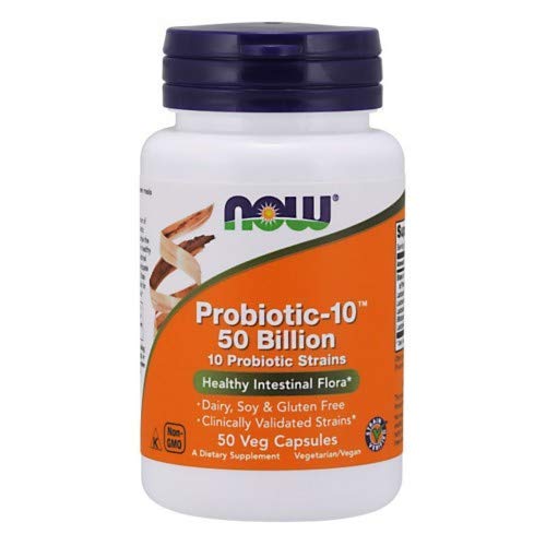 Probiotic-10™ 50 Billion CFU - 50 Vegan Capsules (3 Bottle Pack) for Digestive Health & Immune Support - Daily Probiotic Supplement for Men & Women