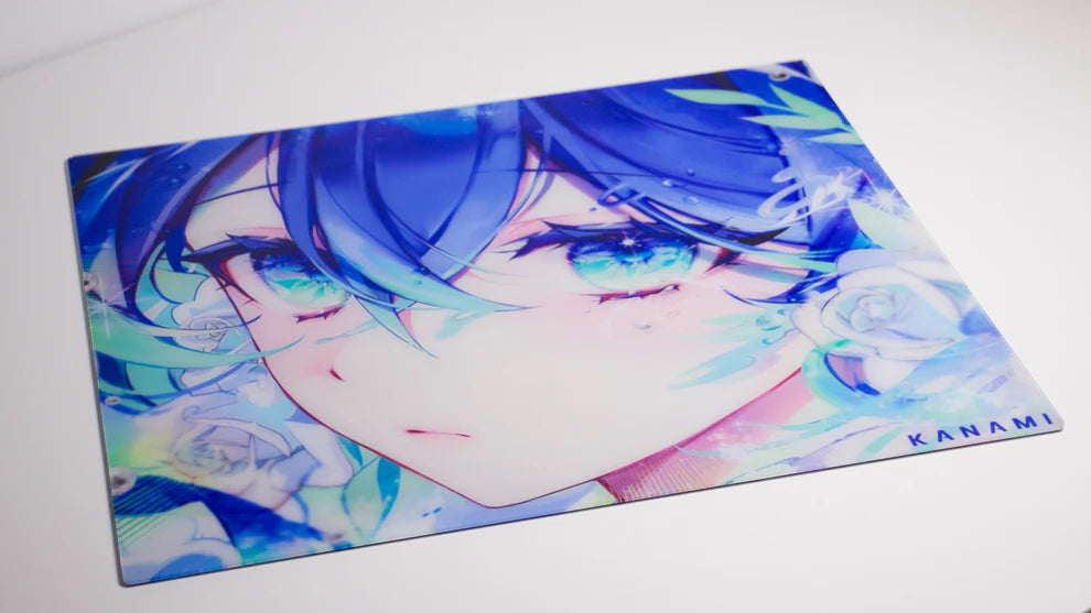 Kanami Minami Glass Mousepad - Limited Edition Gaming Mouse Pad with Smooth Surface for PC & Laptop - Perfect for Esports, Office Work & Home Use