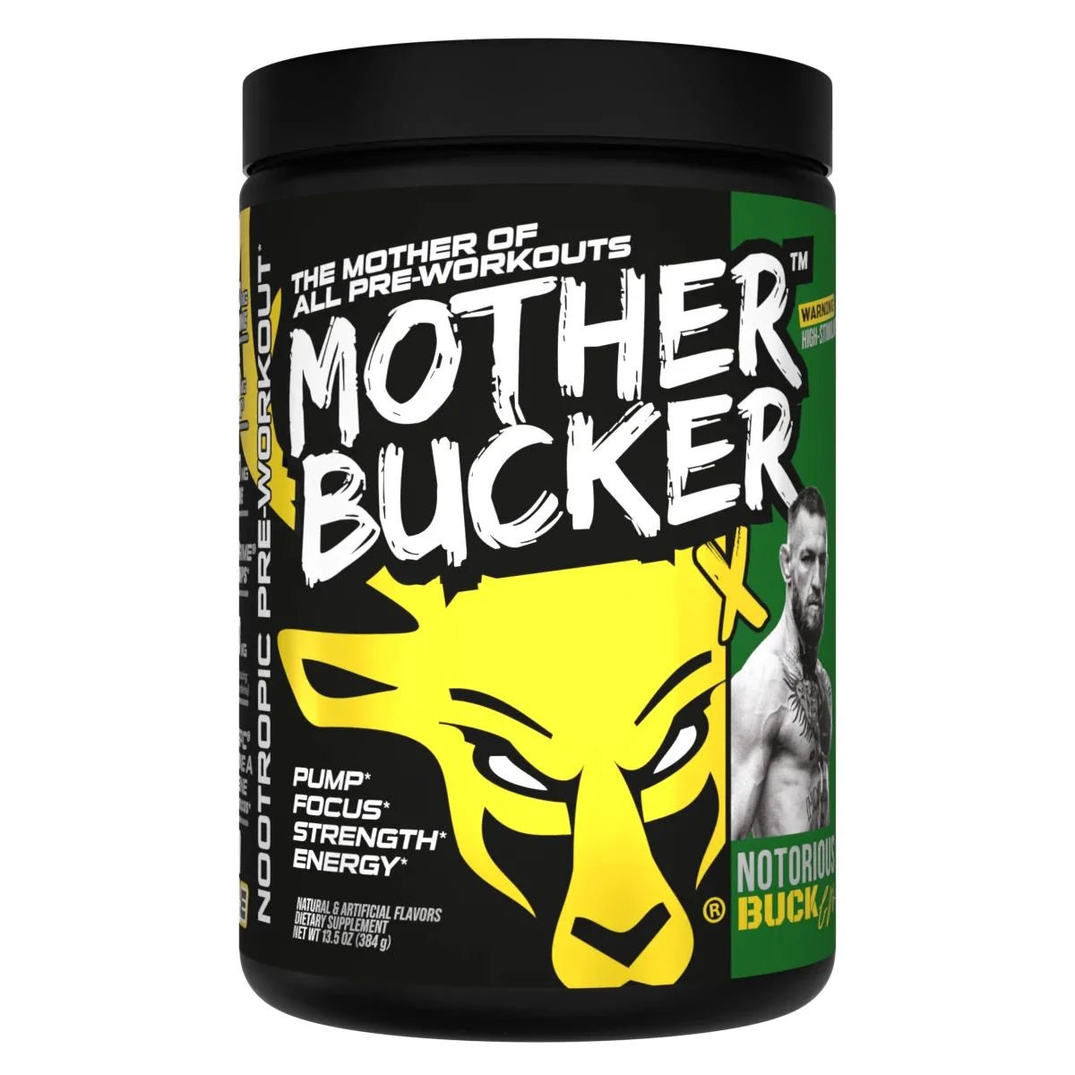 Bucked Up Mother Bucker Pre Workout Supplement - Irish Apple Flavor | Energy & Focus Booster for Gym, Fitness & Intense Workouts