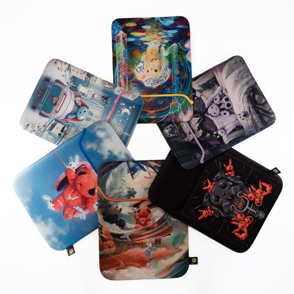 Plushie Dreadfuls Printed Laptop & Tablet Sleeve - Cute Protective Case for MacBook, iPad - Perfect for School, Work & Travel