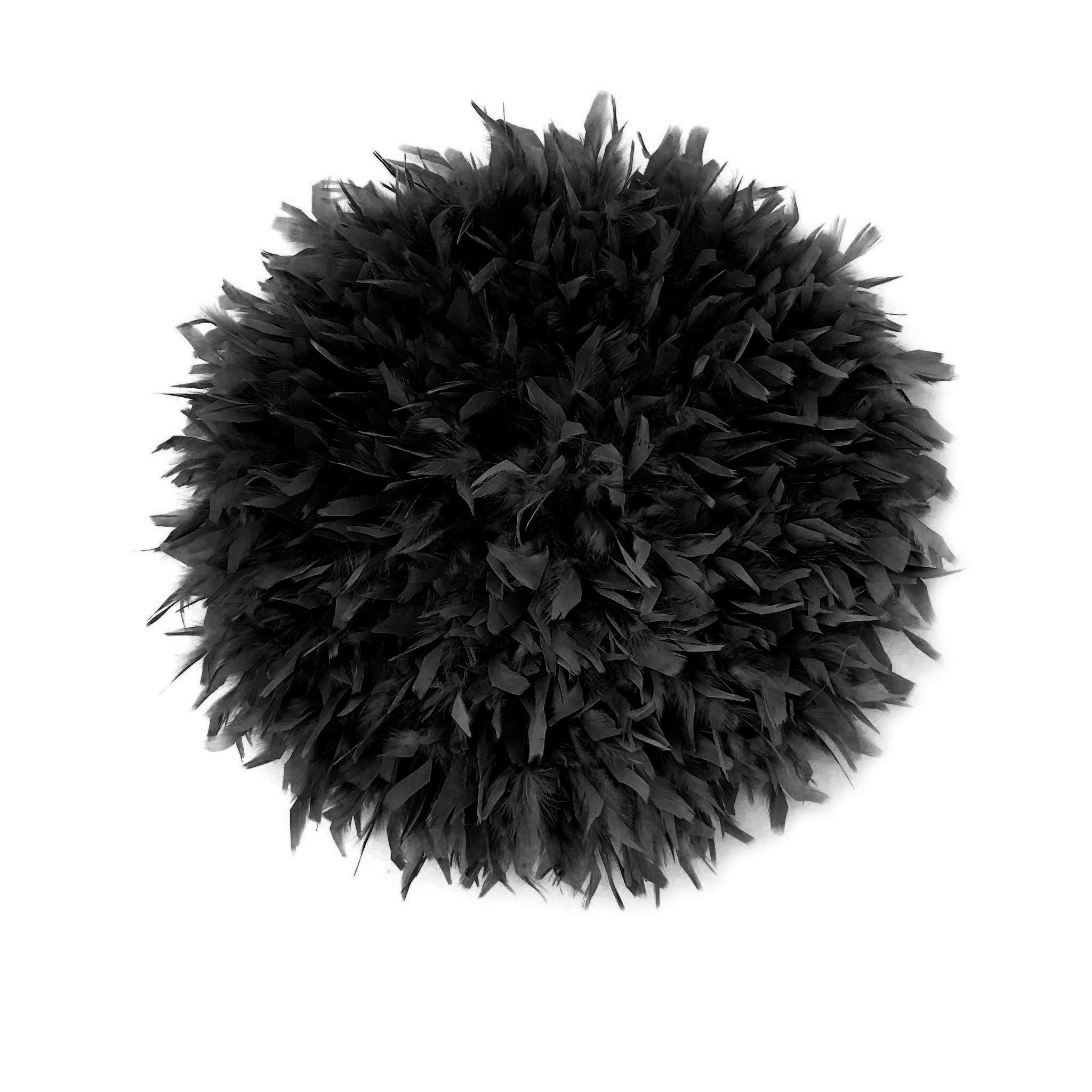 Handmade Purple Juju Hat - Boho Chic Wall Decor with Natural Feathers for Home & Office | Perfect for Bohemian, African, and Eclectic Interior Design Styles