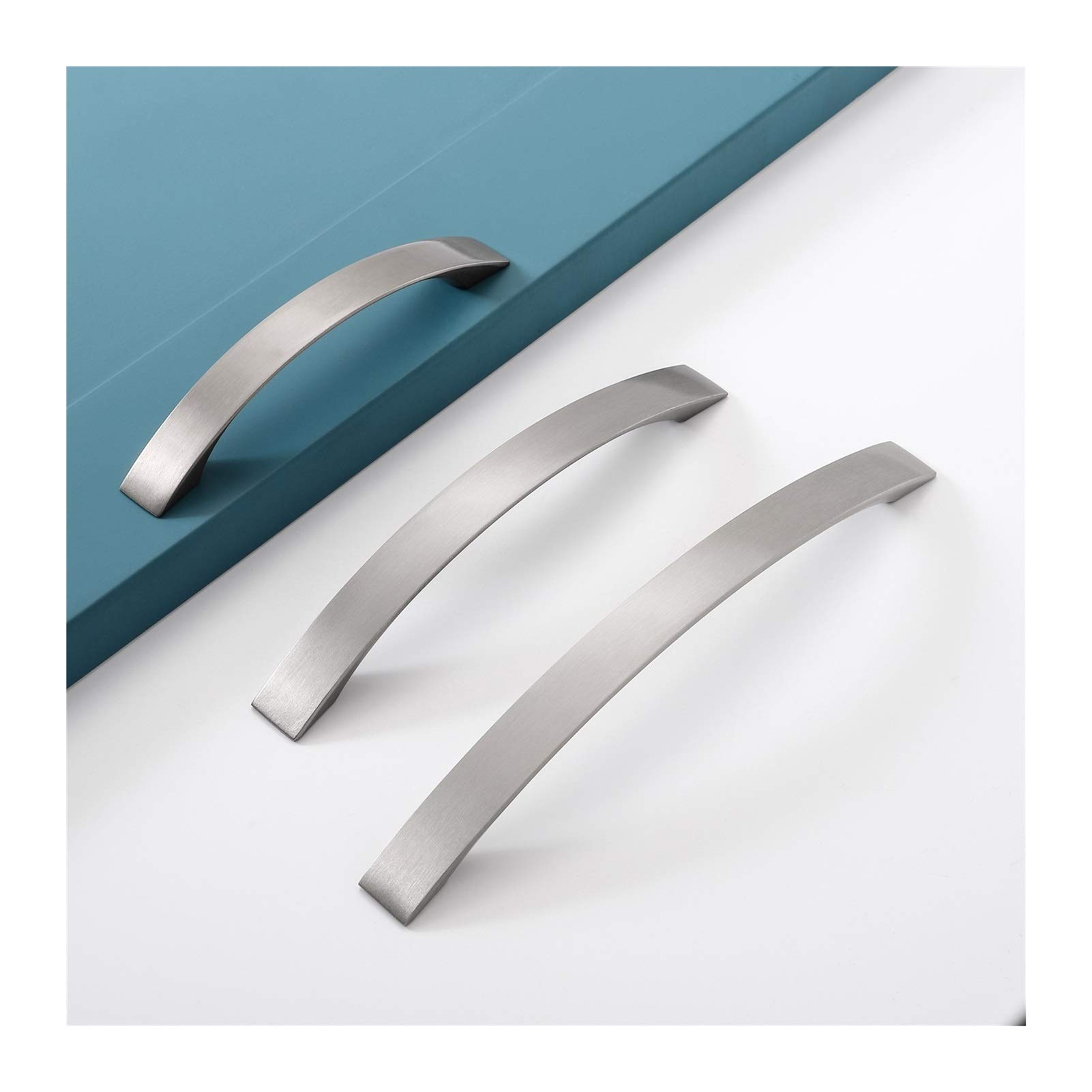 **2-Pack Aluminum Alloy Kitchen Cabinet Handles & Drawer Pulls - Durable Hardware for Cabinets, Drawers, Cupboards - Perfect for Home, Restaurant, Bathroom, Bedroom, and Bar Decor**