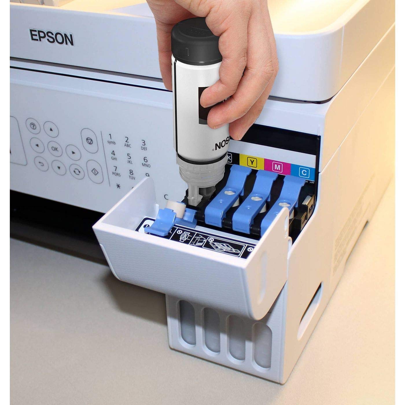 Epson EcoTank ET-4700 Wireless All-in-One Supertank Inkjet Printer with Scanner, Copier & Fax - High-Yield Printing for Home Office & Small Business Use