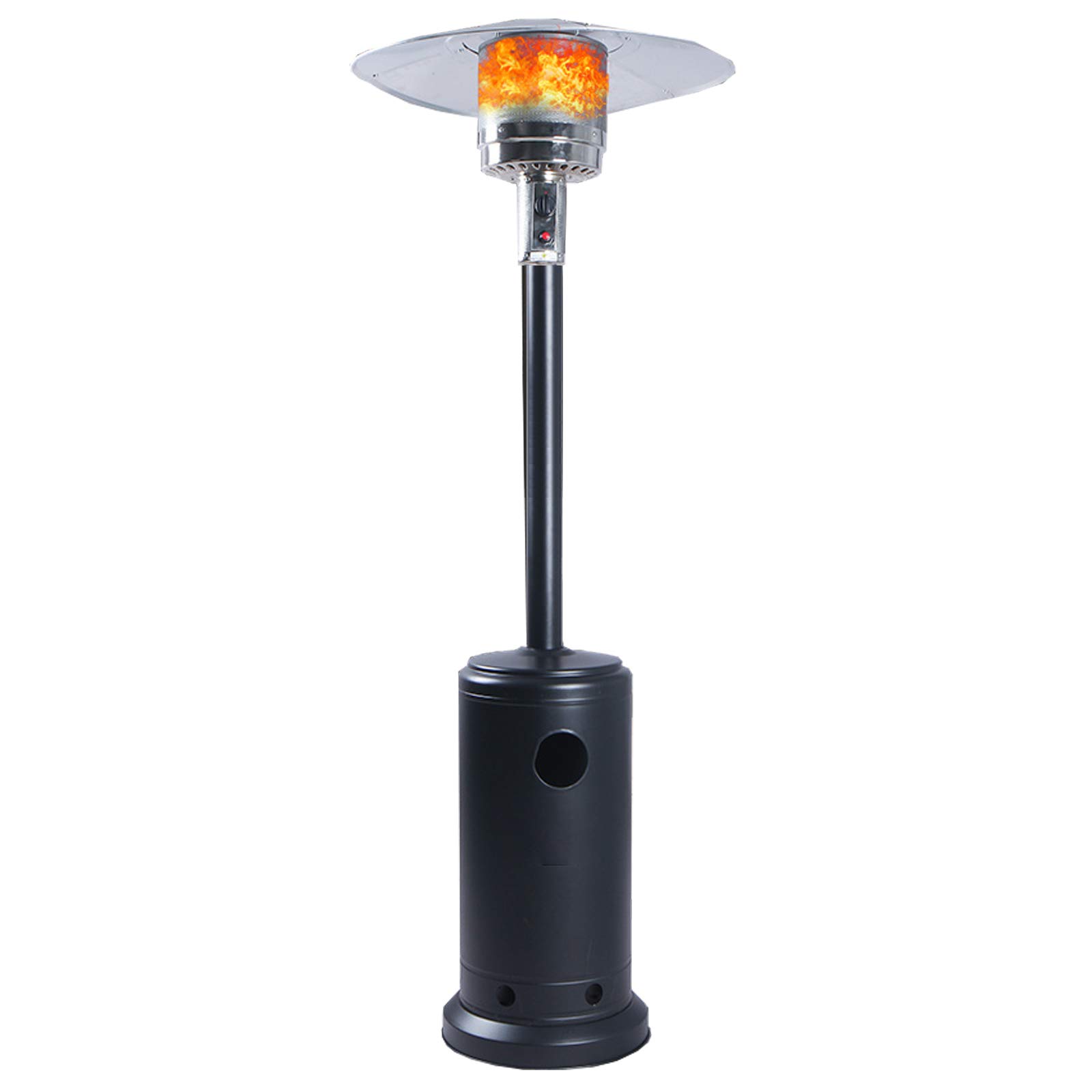 40000BTU Free Standing Gas Patio Heater - Outdoor Umbrella Heater with Safety Protection for Courtyard, Wedding & Party - Uses Liquefied Gas - Perfect for Backyard Gatherings, Restaurant Patios & Outdoor Events