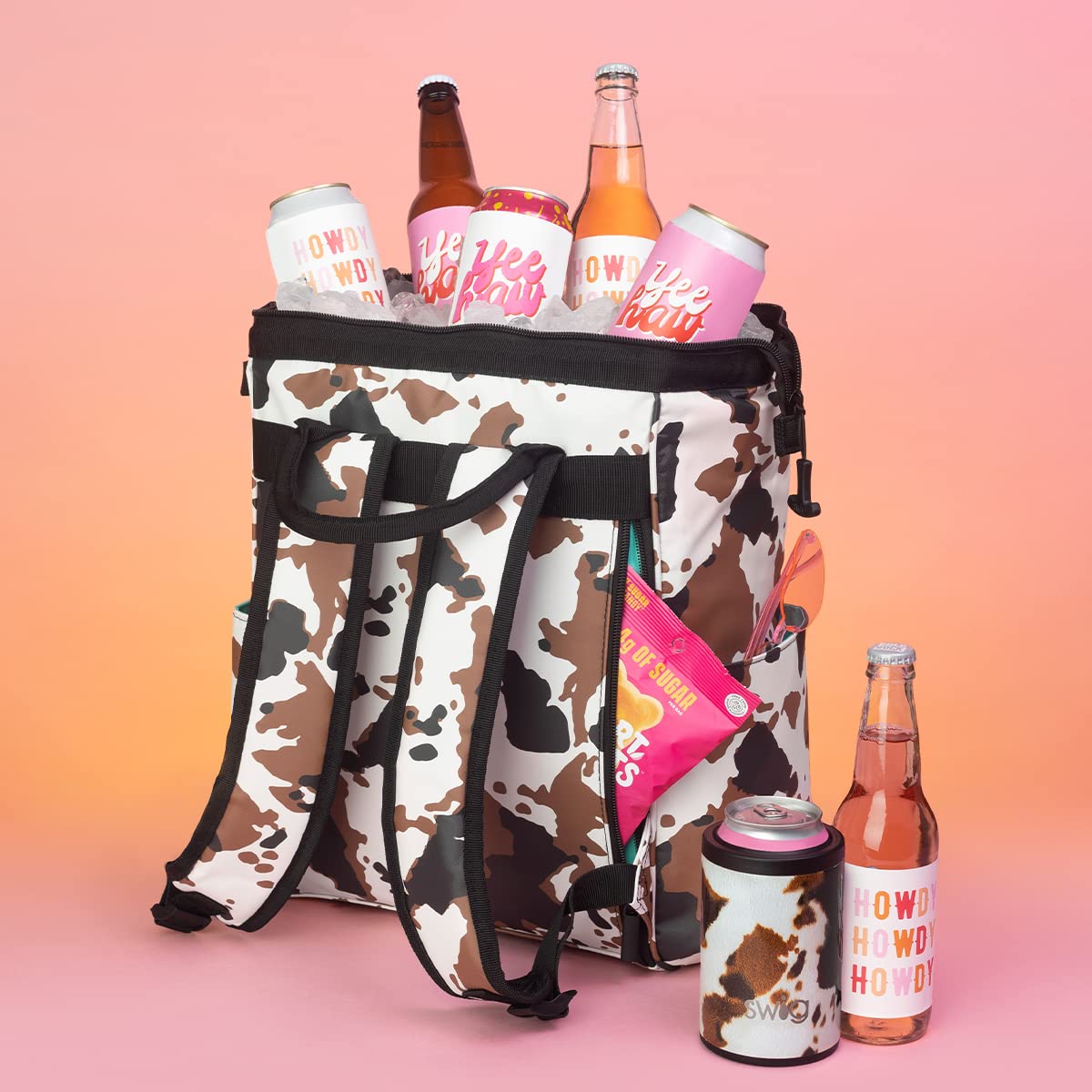 Swig Life Packi Backpack Cooler - Insulated Waterproof Beach Bag for 24 Cans | Lightweight Cooler for Picnics, Camping & Outdoor Adventures