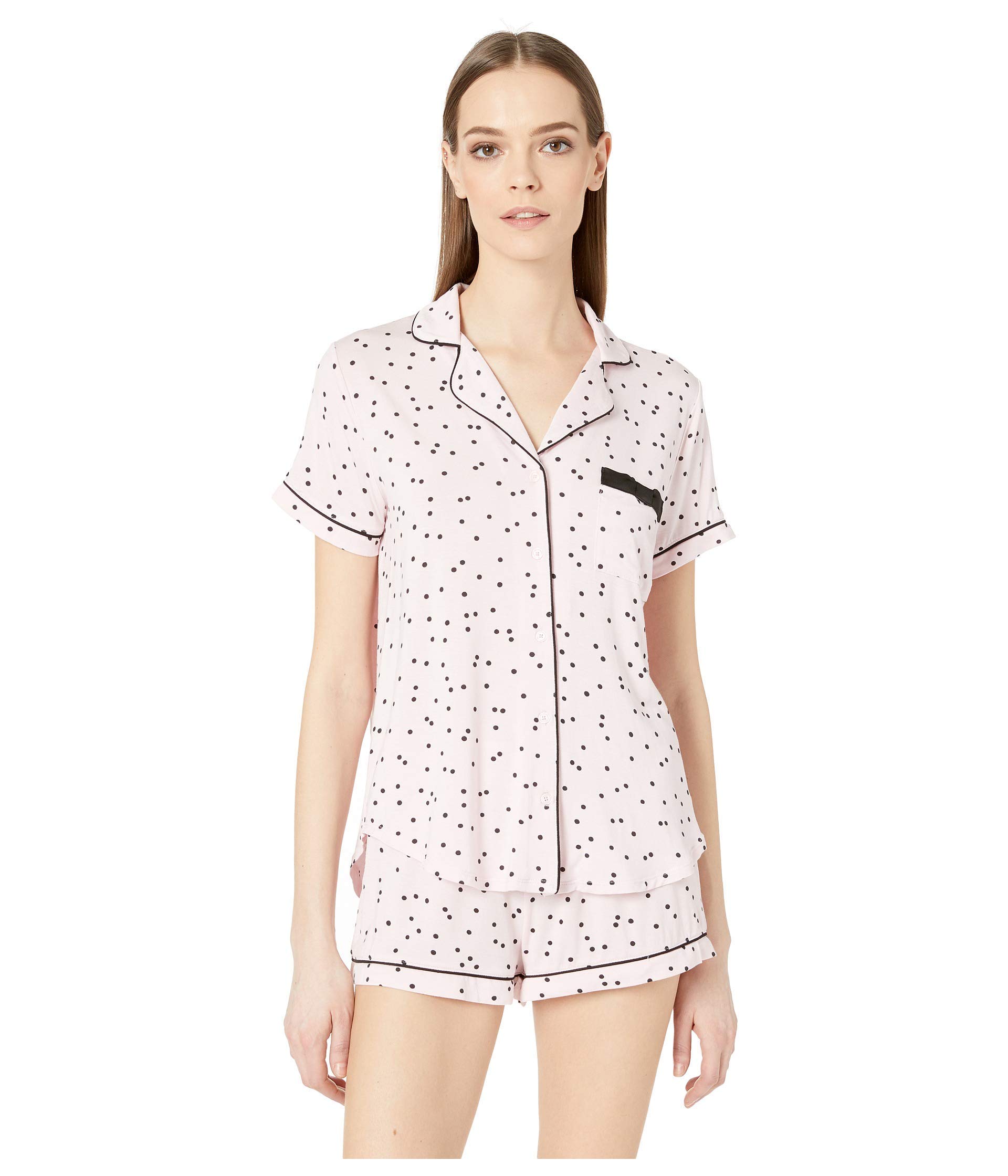Kate Spade New York Evergreen Short Pajama Set for Women - Soft Cotton Sleepwear with Short Sleeve Top & Shorts - Perfect for Summer Nights, Lounging & Travel