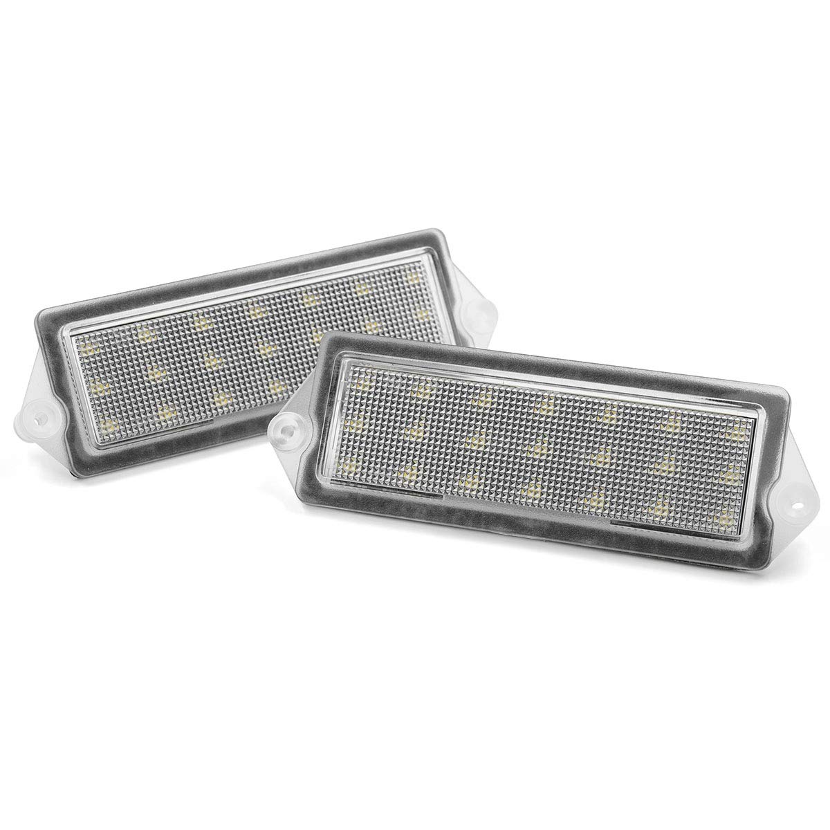 2-Pack H2 LED License Plate Lights - Xenon White Bulbs for 2003-2007 Hummer H2 - Waterproof & Easy Installation - Perfect for Night Driving & Off-Road Adventures