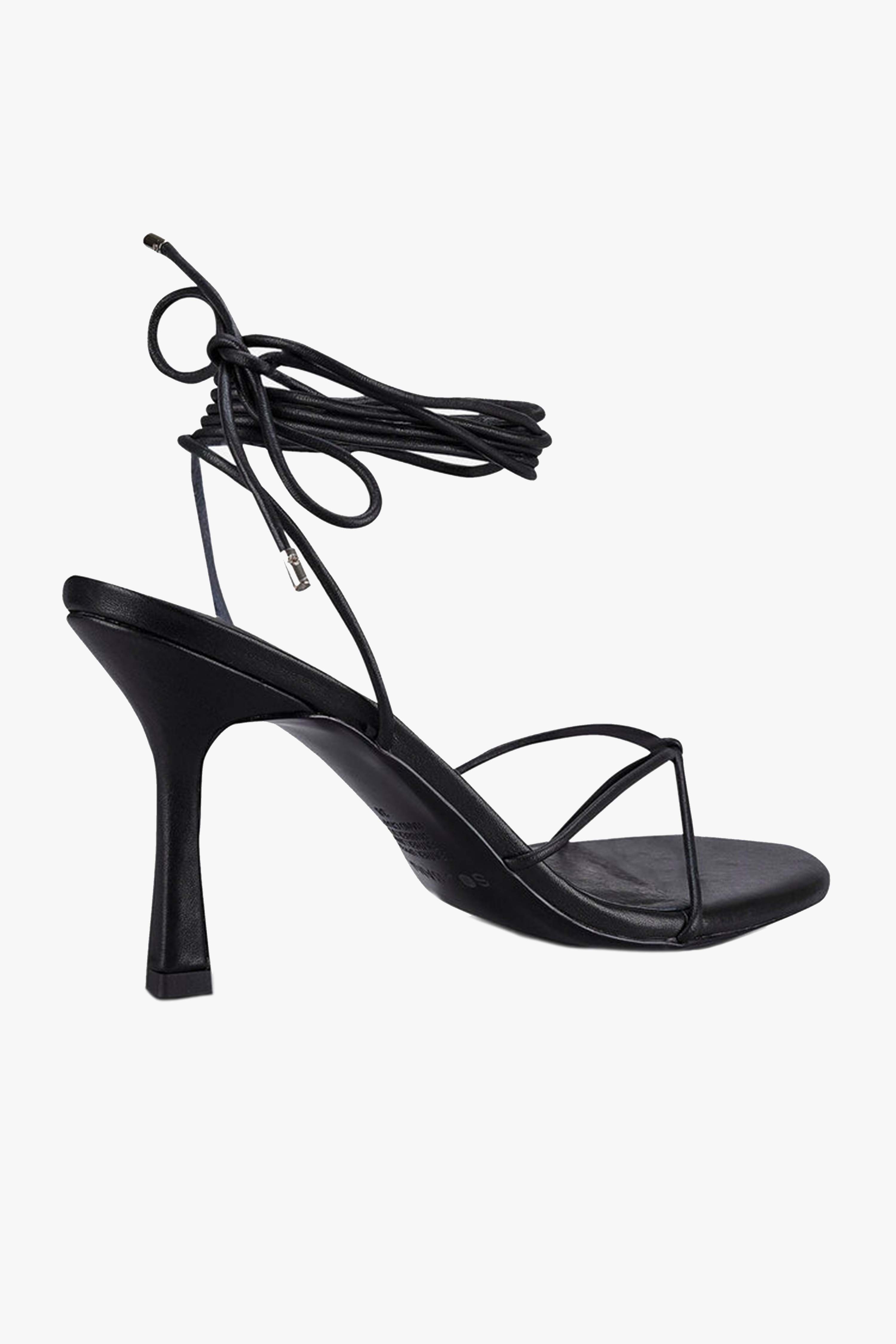 Honey Black Ankle Strap Heels - Women's Elegant High Heel Sandals for Parties, Weddings & Date Nights
