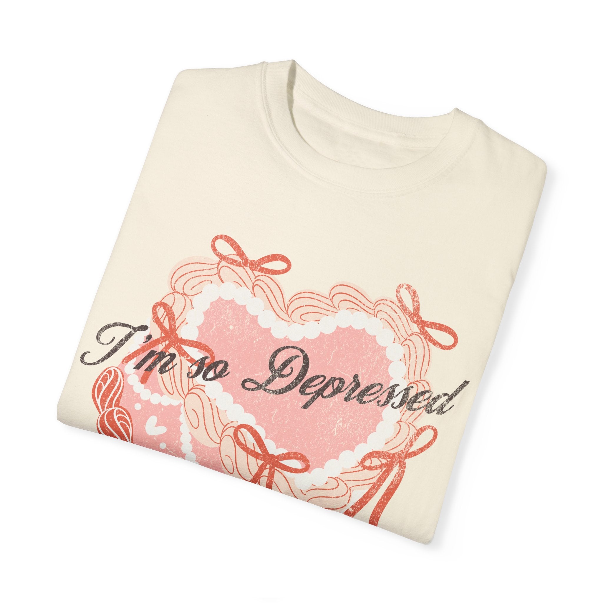 Funny 'I'm So Depressed' Graphic T-Shirt - Comfortable Cotton Tee for Men & Women - Perfect for Casual Wear, Gifts, and Mental Health Awareness