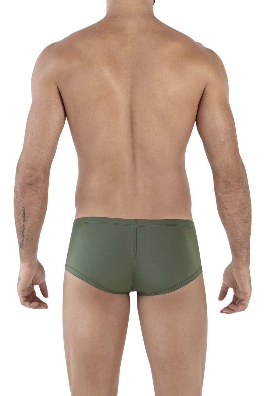 Premium Australian Latin Trunks - Olive Green & Dark Green 3-Pack | Comfortable Swim Briefs for Beach, Pool & Gym Workouts