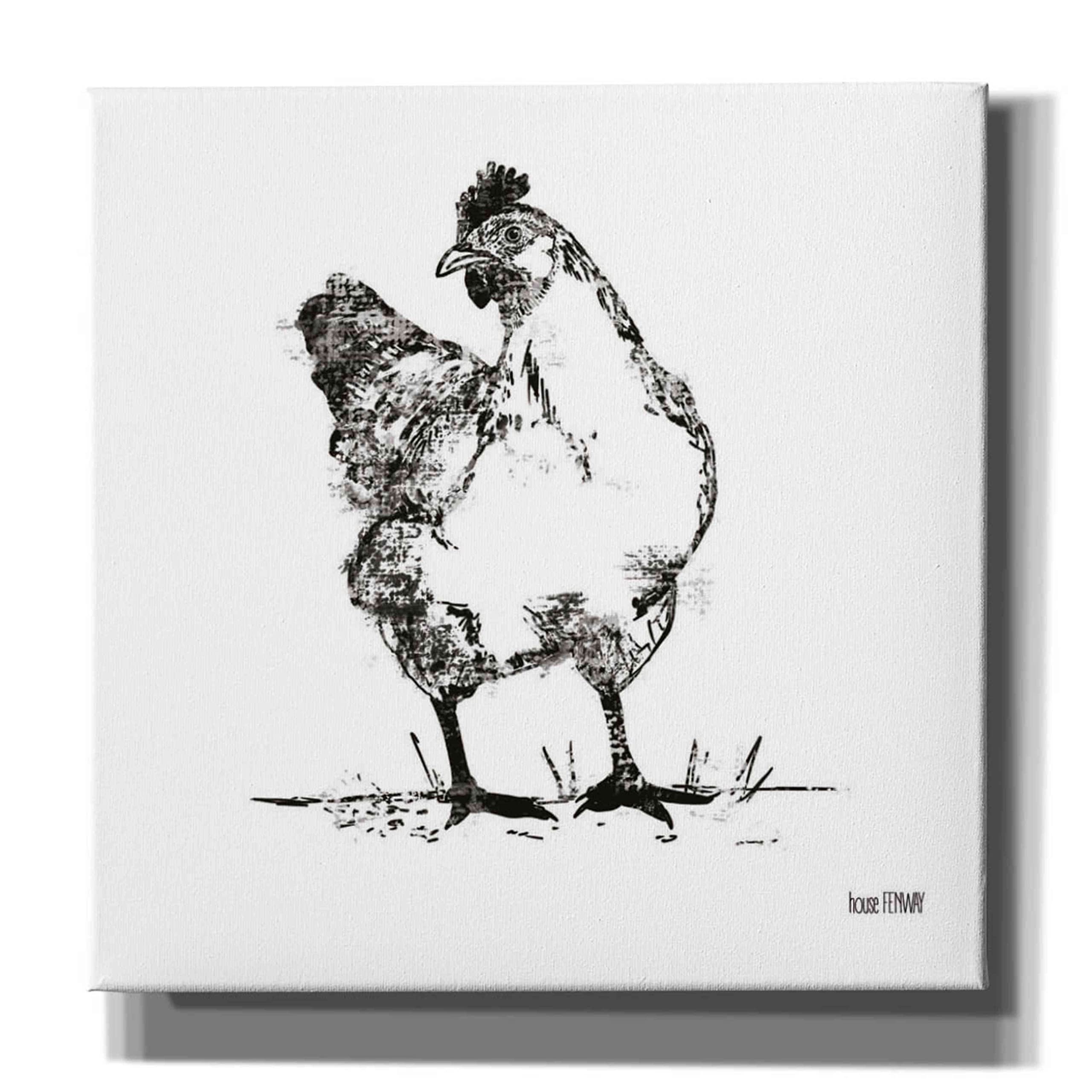 Farmhouse Chicken Canvas Wall Art - 12