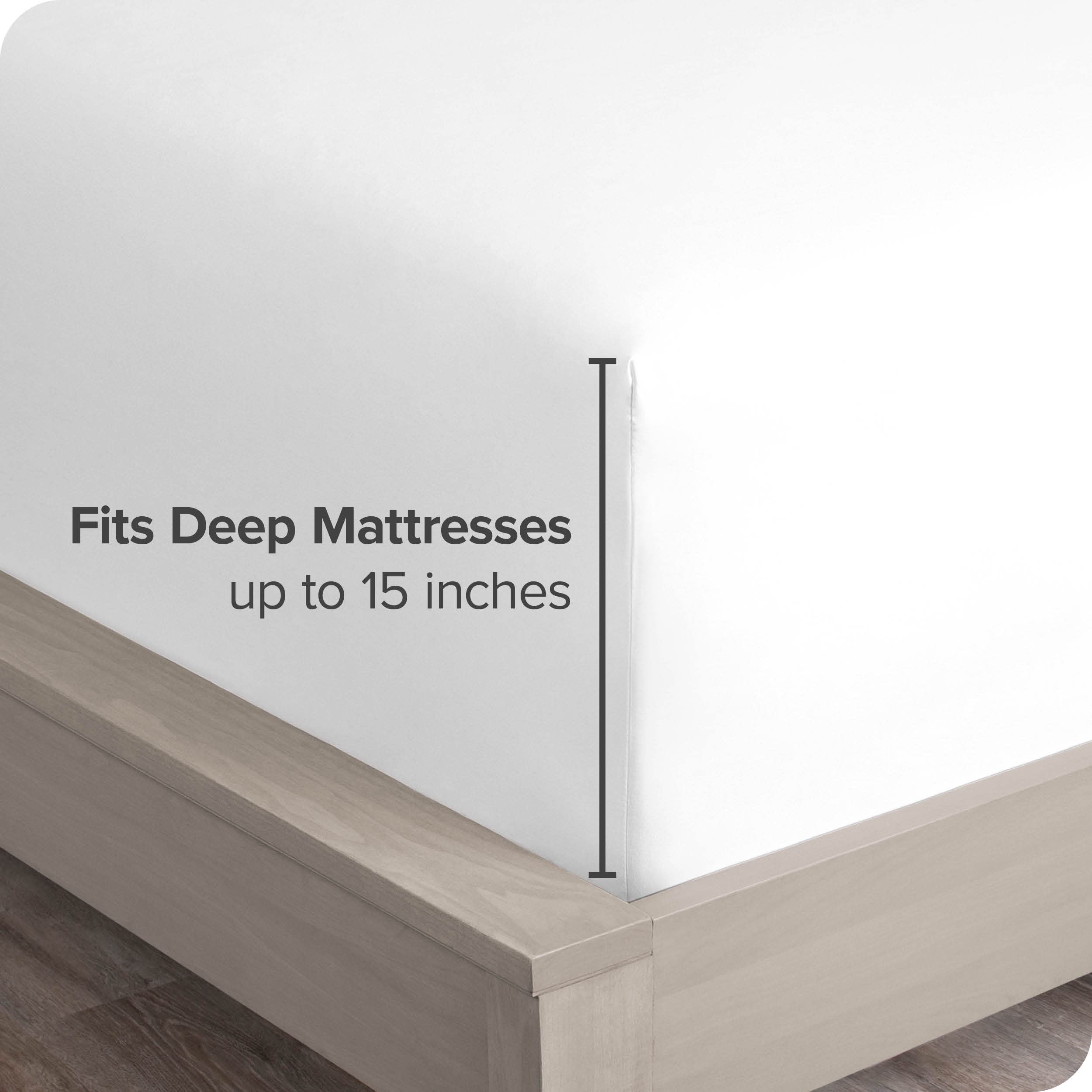 Bare Home 2-Pack Split King Fitted Sheets - 1800 Ultra-Soft Microfiber Deep Pocket Twin XL Bed Sheets (White) - Perfect for Adjustable Beds, Guest Rooms & Luxury Bedding