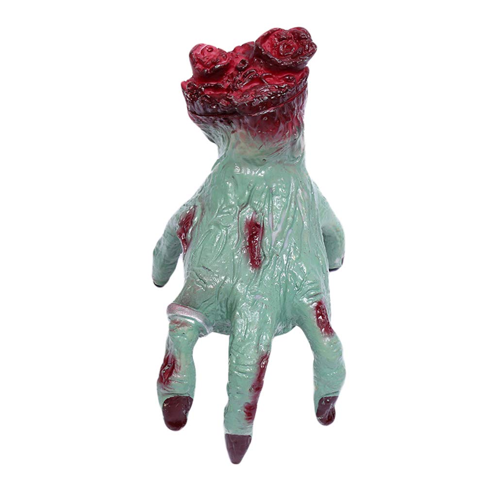 Scary Zombie Crawling Hand Voice Control Halloween Prank Toy - Classic Horror Prop for Halloween Party Decorations & Haunted House Scenes (Green) | Perfect for Spooky Parties, Haunted Attractions, and Trick-or-Treat Pranks
