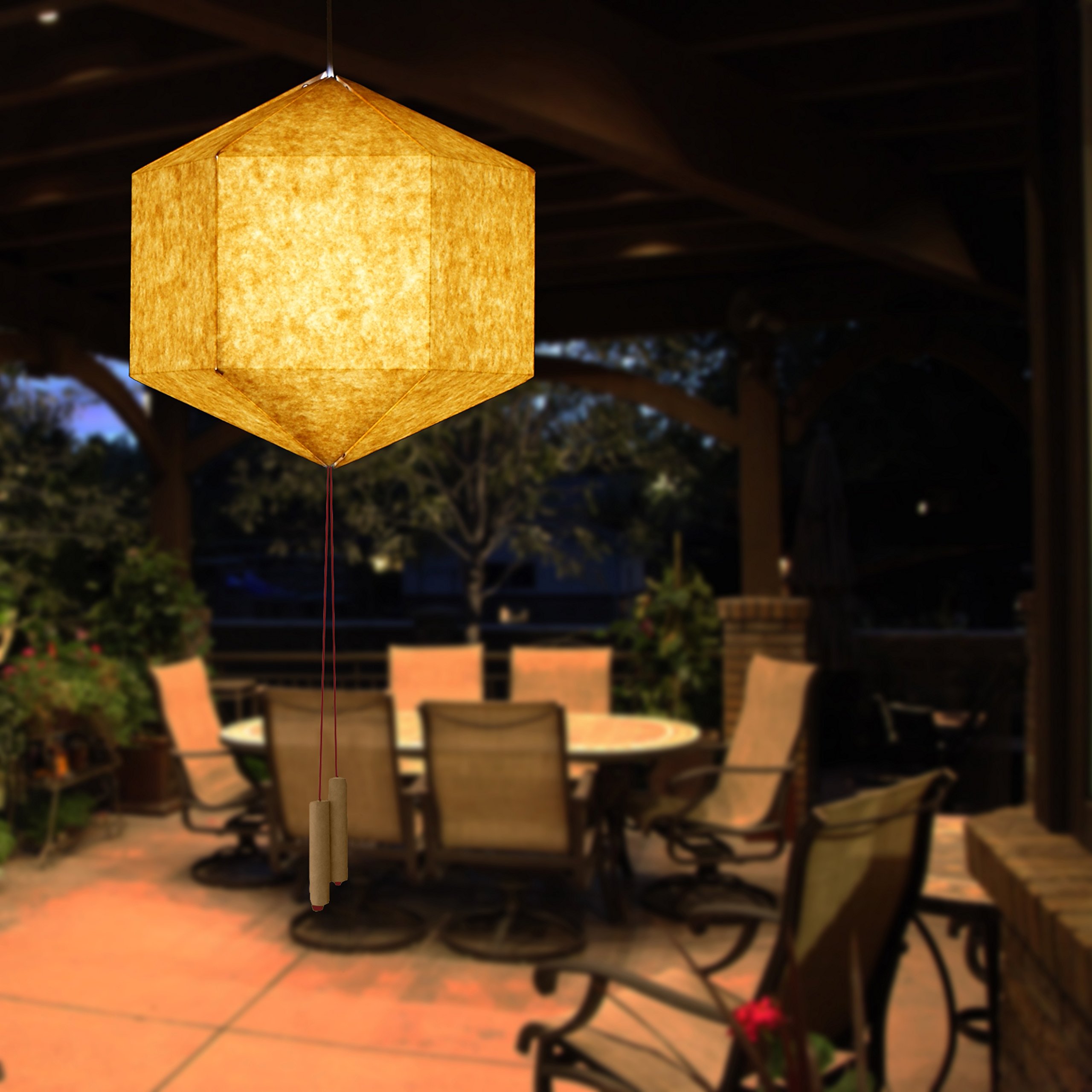 Brown Paper Lanterns for Home Decor - Traditional Chinese Style Hanging Lanterns for Parties, Weddings & Festivals