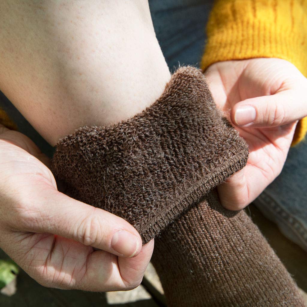 Premium American Mammoth Alpaca Wool Socks for Men & Women - Ultra Soft, Warm & Breathable Hiking & Dress Socks for Outdoor Adventures & Office Wear