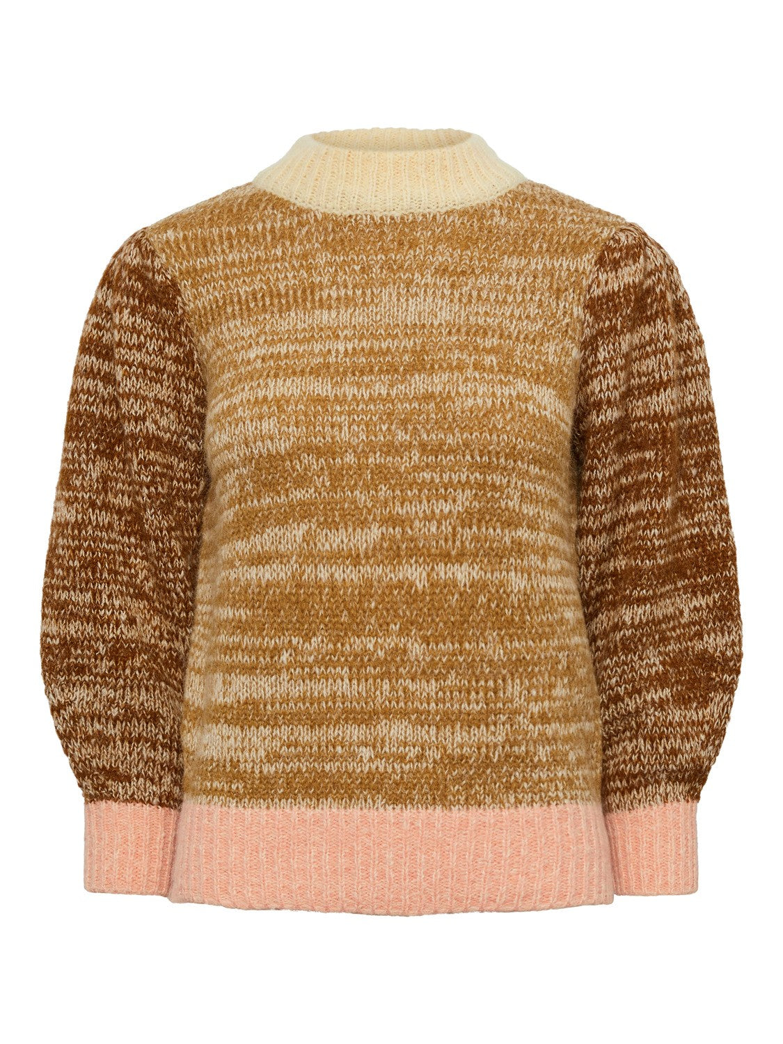 Felisia Women's High Neck Sweater Jumper - Soft Knit Pullover for Fall & Winter - Dijon Mustard Yellow - Cozy Casual Wear for Office, Dates & Outings