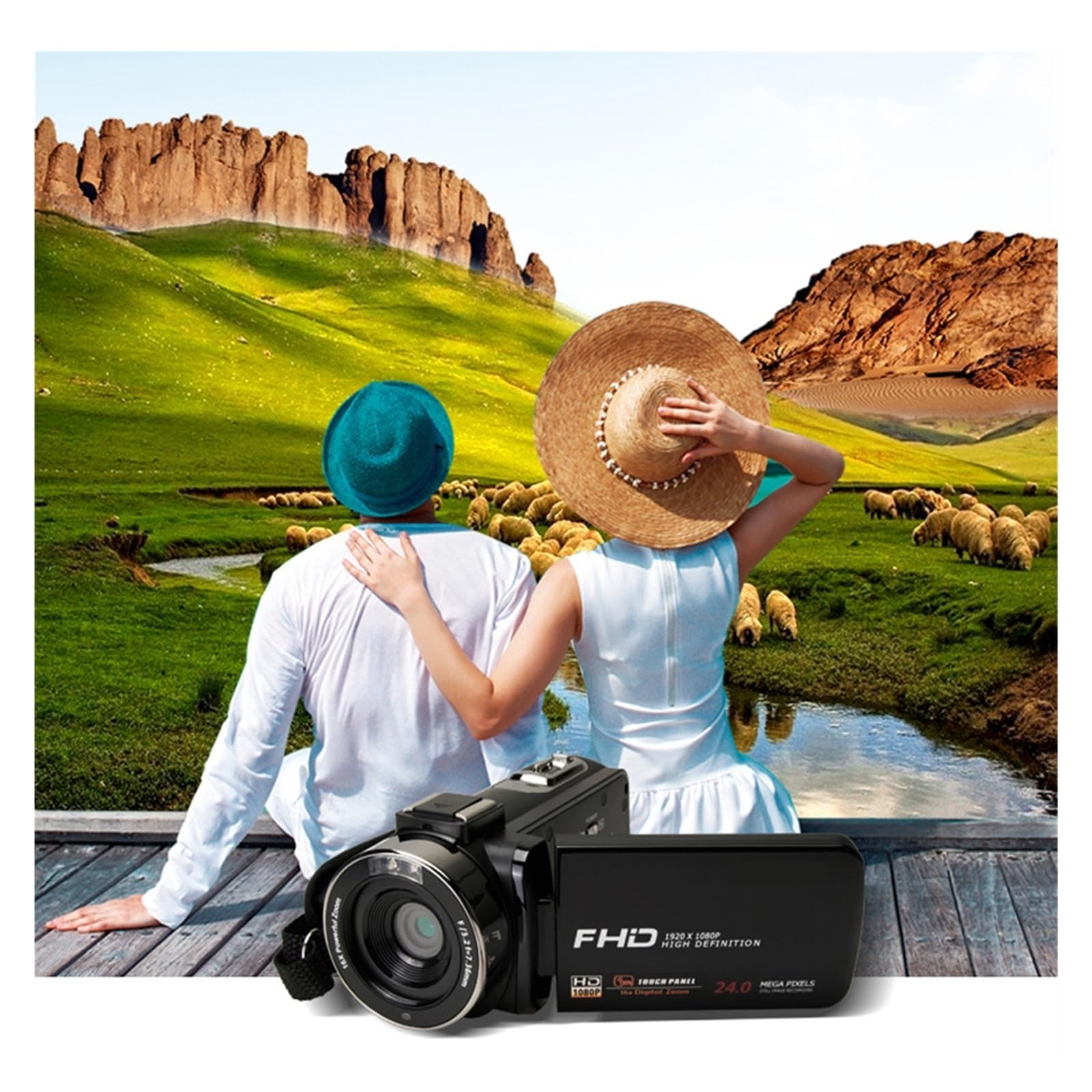 2.7K HD Digital Video Camera with 16X Zoom & 3.0