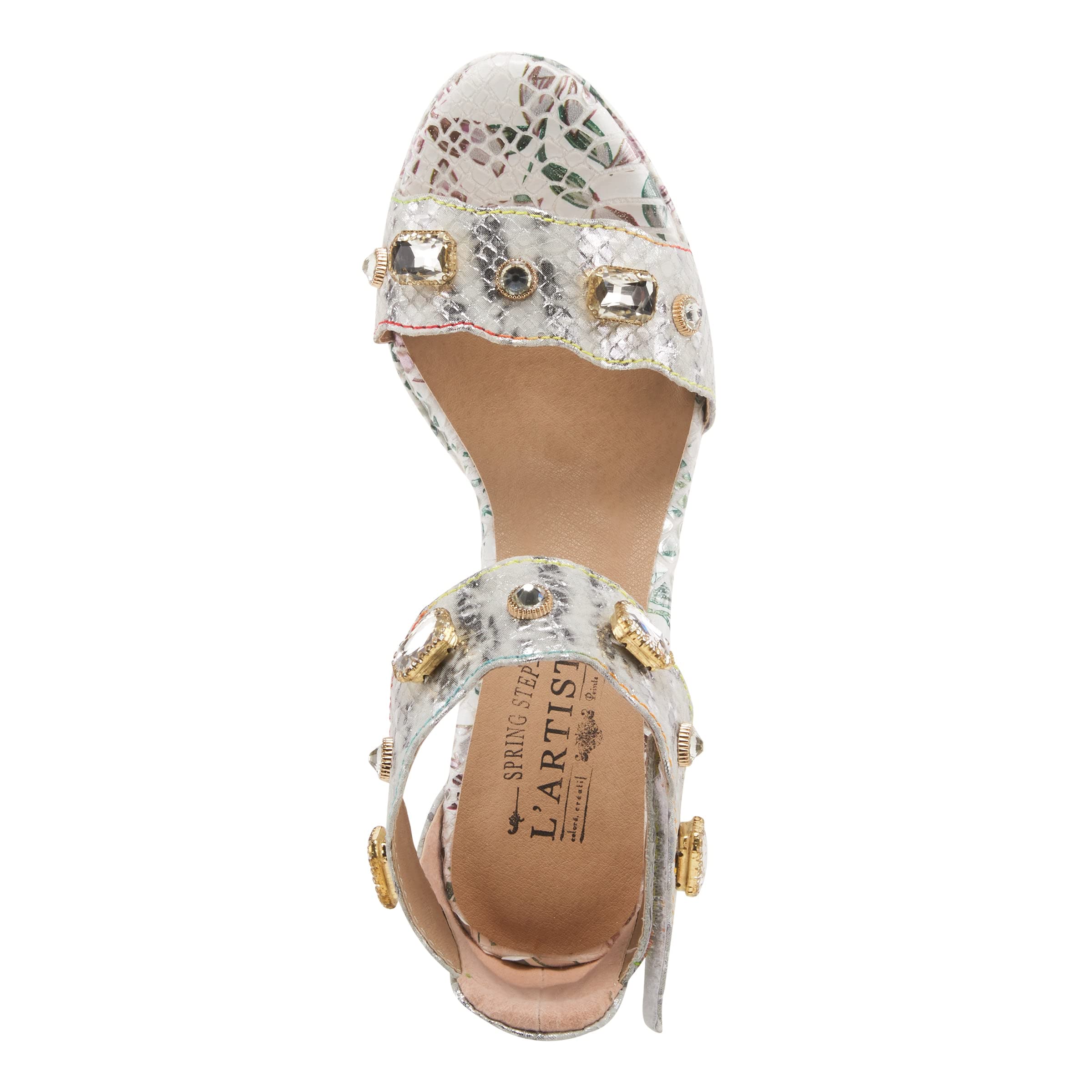 L'Artiste by Spring Step Women's Jewell Sandals - Comfortable Boho Chic Leather Sandals for Women | Perfect for Summer, Beach, and Casual Outings