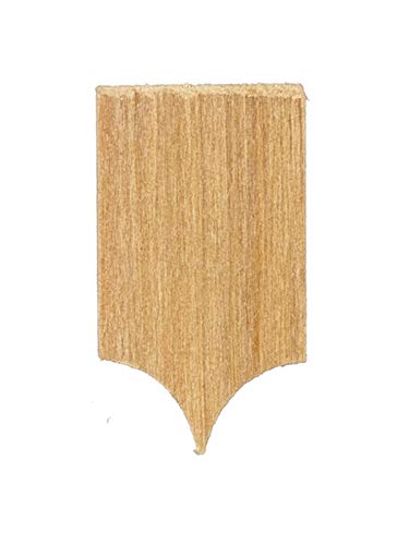 Miniature Doll House Rounded Point Shingles - Realistic Roofing Tiles for DIY Dollhouse, Fairy Garden & Model Train Scenery - FactoryDirectCraft