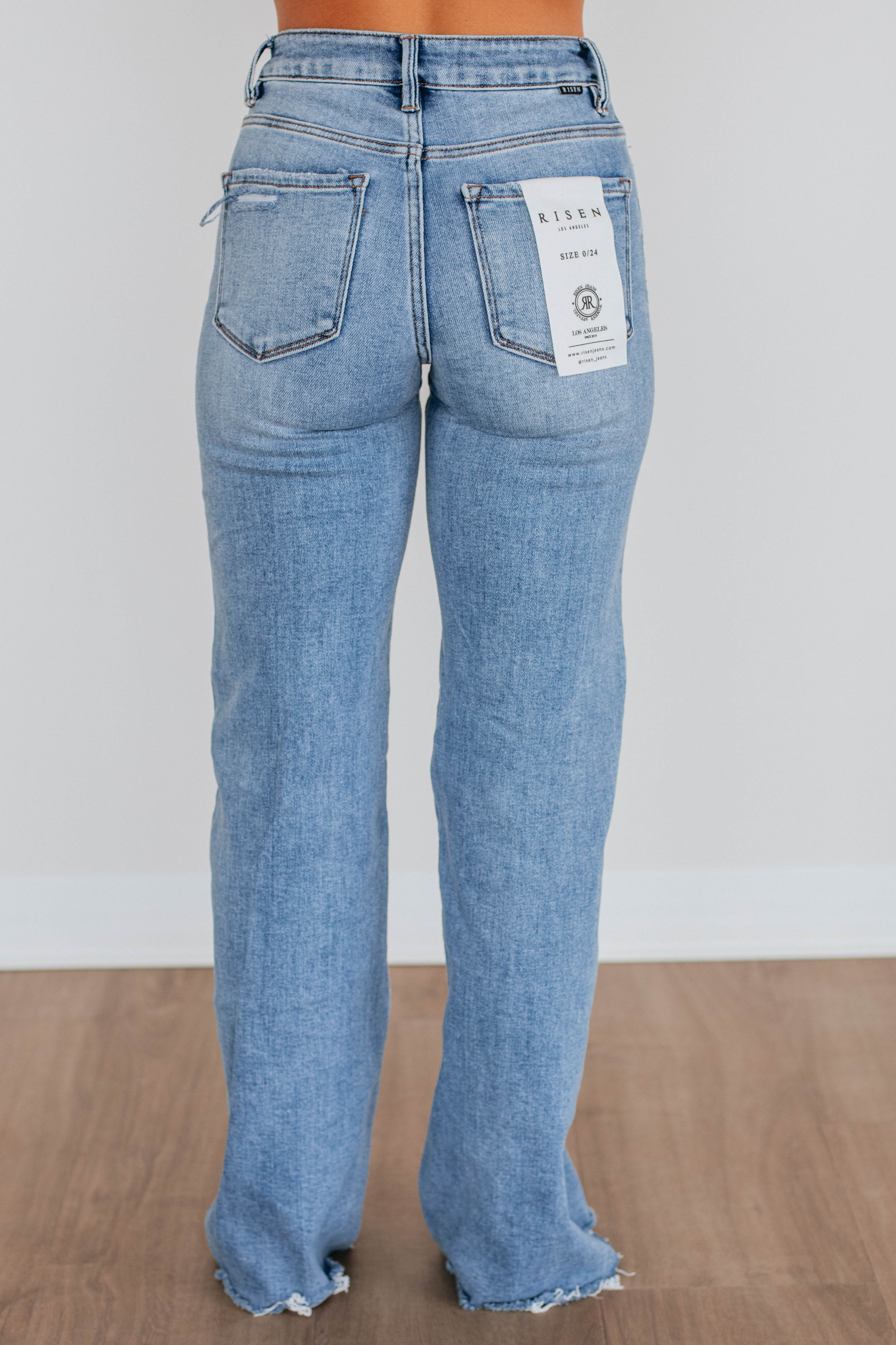 Adelyn Risen Women's Medium Wash Stretch Denim Jeans - Comfortable & Stylish for Casual Wear, Office, and Night Out
