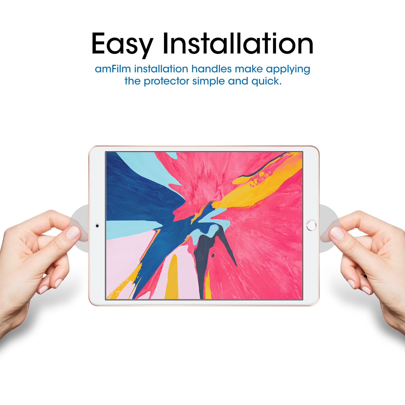 amFilm Tempered Glass Screen Protector for iPad Air 3 & iPad Pro 10.5