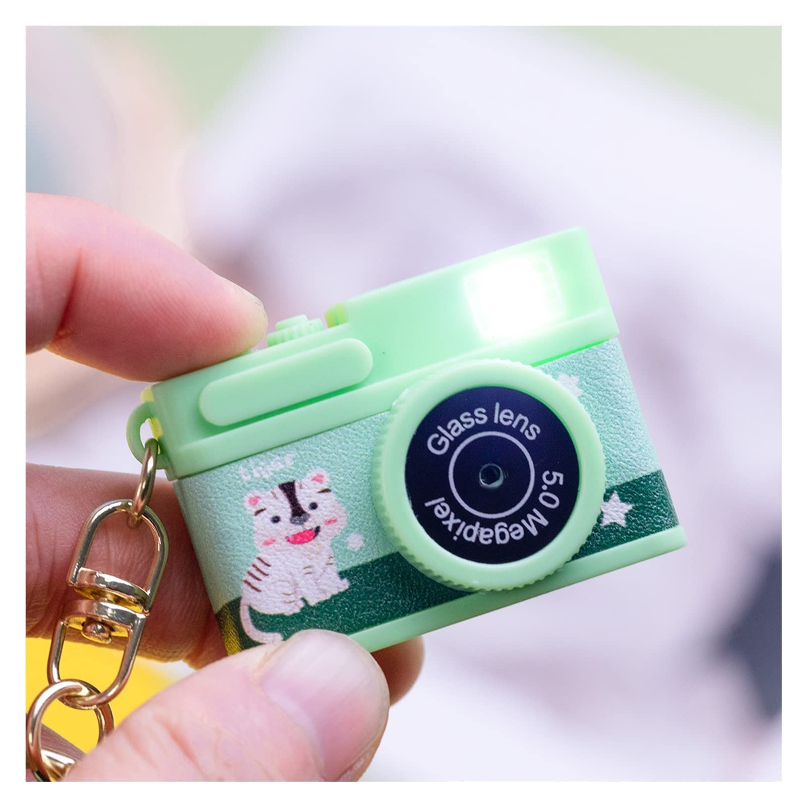 GBCCNM Mini Spy Camera Keychain - HD 1080P Hidden Camera Pendant with Motion Detection - Perfect for Home Security, Travel & Secret Recording (Blue, Size A)