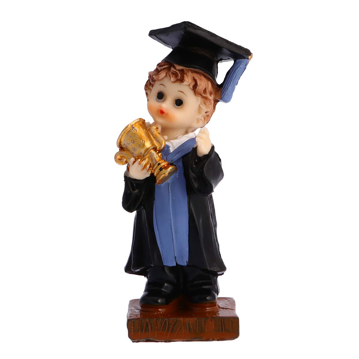 VALICLUD Blue Adorable Resin Cupcake Toppers - Little Doctor Cake Decorations for Graduation Party, Baby Shower & Birthday Celebrations - Perfect for Dessert Table Decor, Baking Supplies & Themed Events