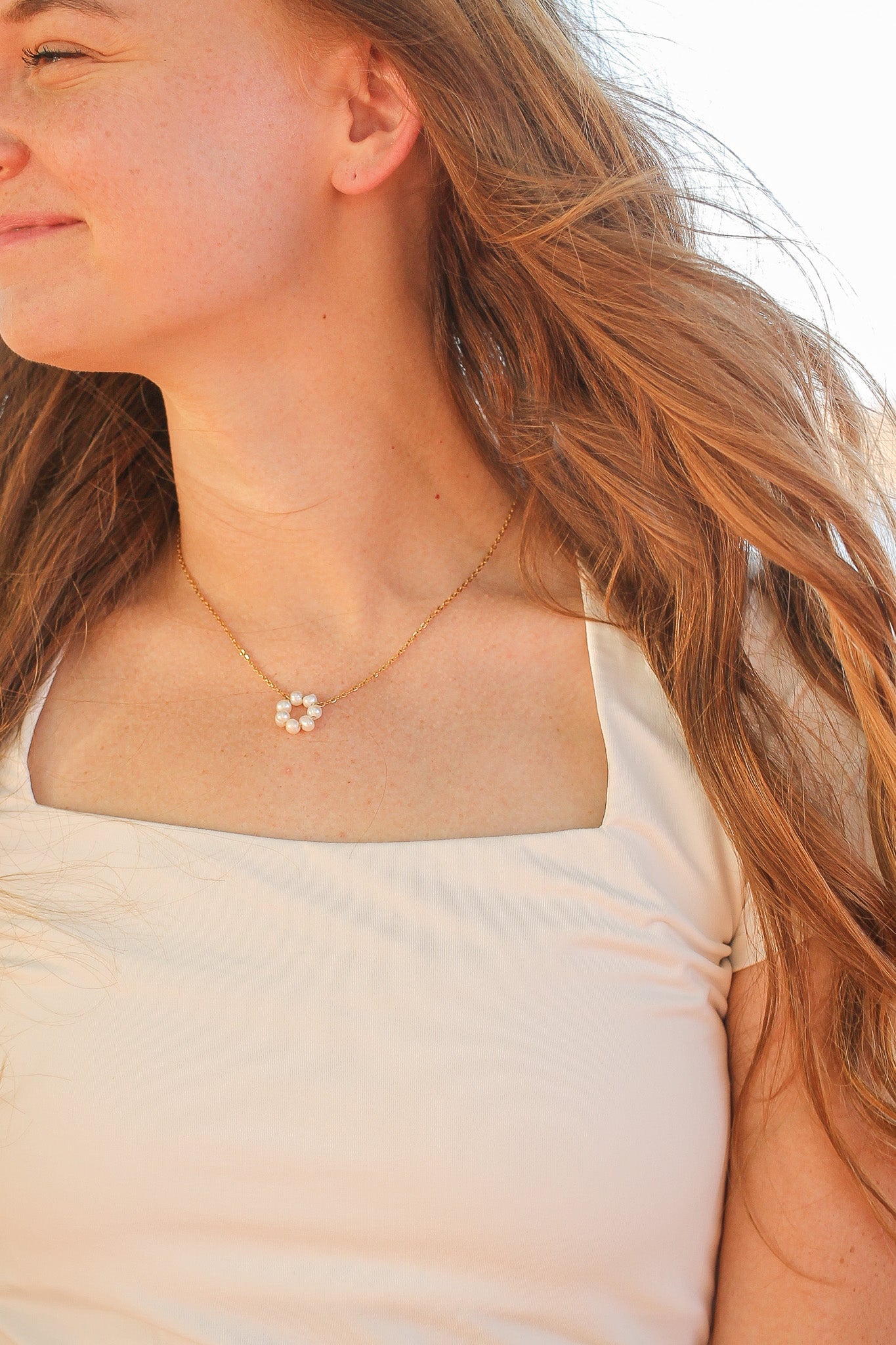 Lucy Freshwater Pearl Necklace - Elegant Women's Jewelry Gift for Wedding, Party & Everyday Wear