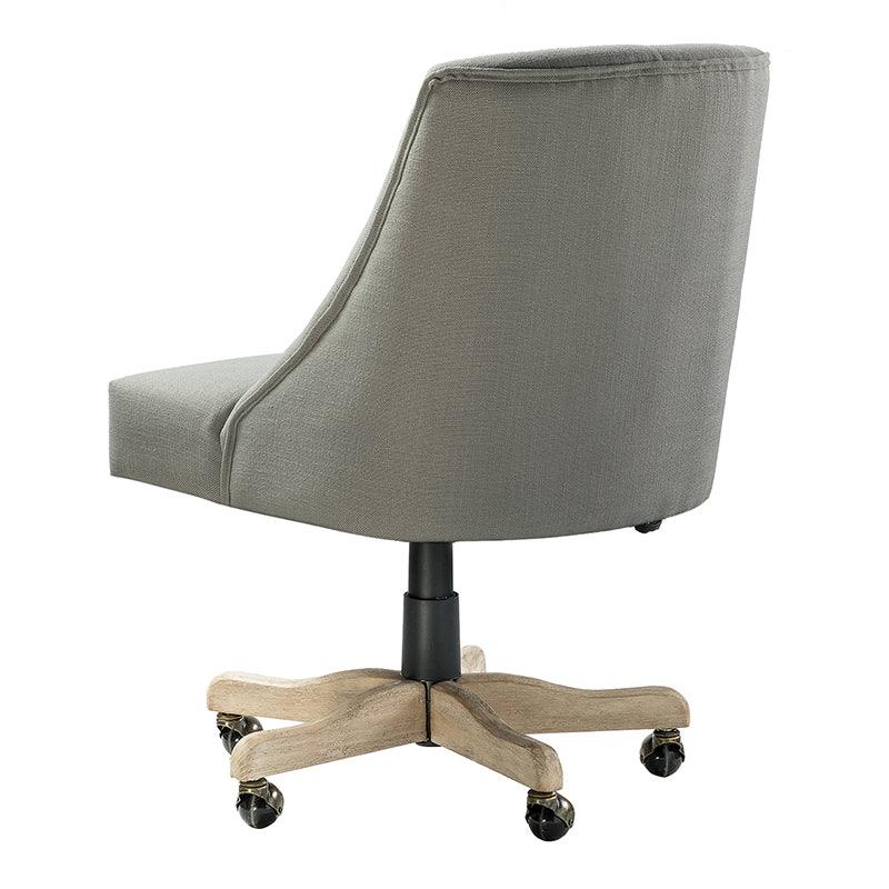 Estelle Upholstered Tufted Office Chair - Ergonomic Desk Chair with Lumbar Support for Home & Office Workspace | Comfortable Computer Chair for Long Hours Sitting