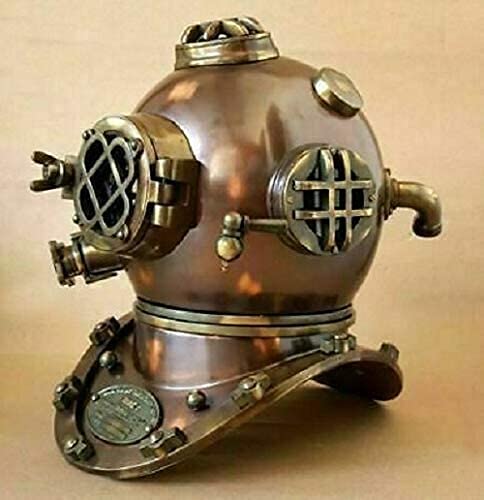 Vintage US Navy Mark V Deep Sea Diving Helmet - 18